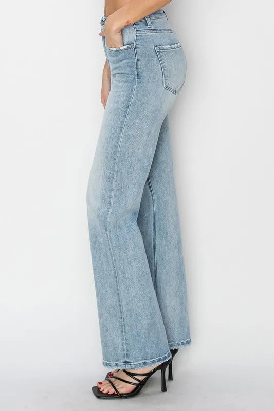 RISEN Full Size High Rise Straight Jeans Plus Size - Sydney So Sweet