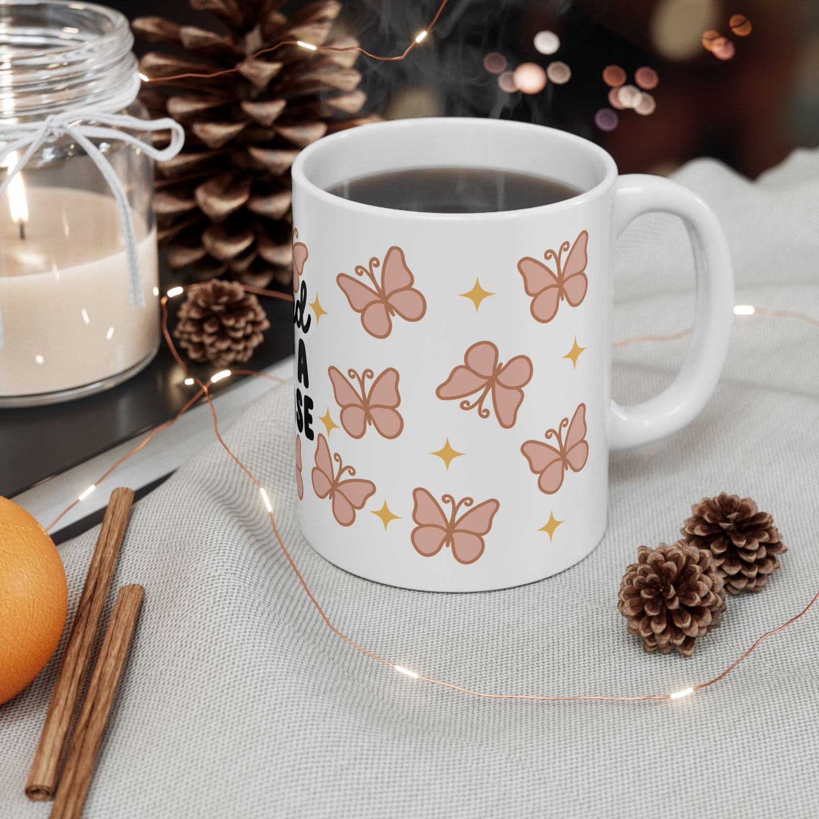 Created With a Purpose Cute Ceramic Mug Coffee Cup (11oz & 15oz)