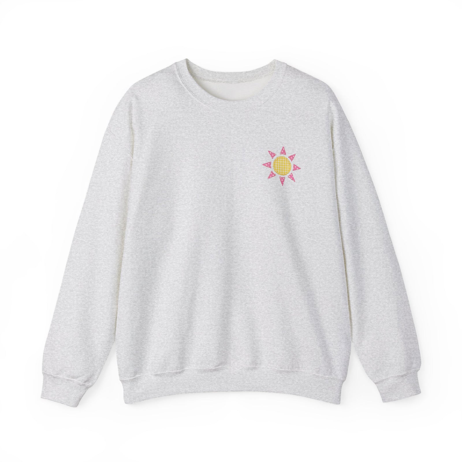 See You Sunday Christian Sweatshirt Cute Church Sun Faux Fabric Crewneck