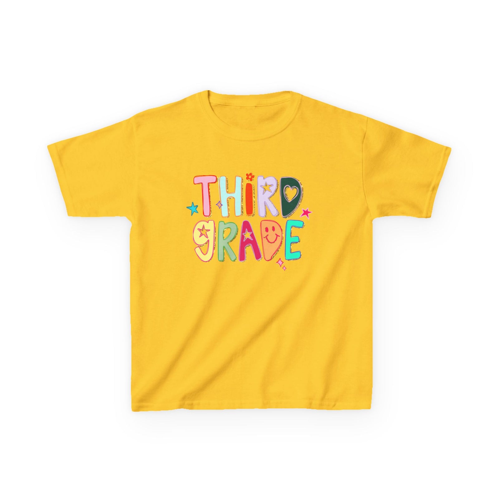 Third Grade Kids T-Shirt Cute & Colorful Back to School 3rd Grade Tee