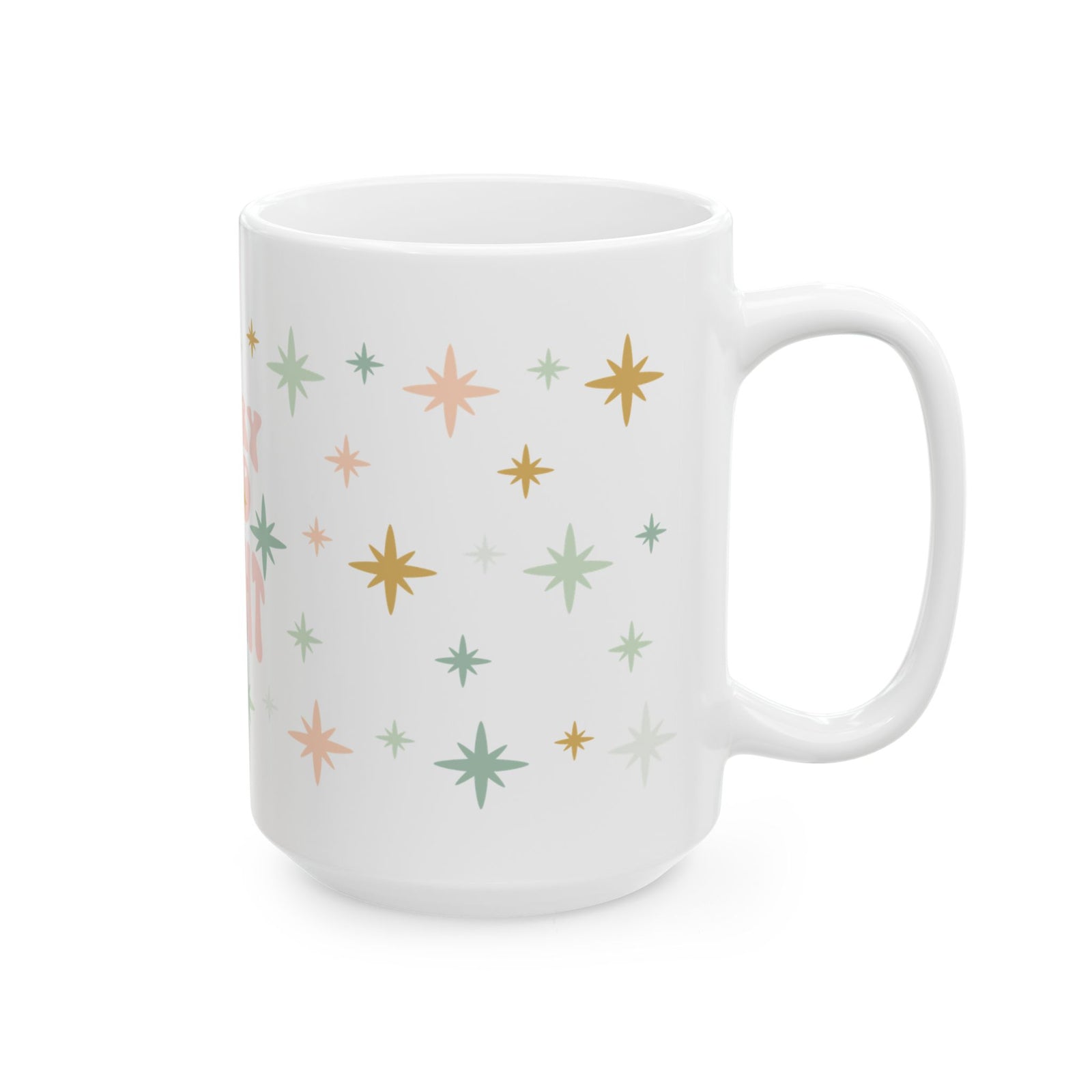 Merry & Bright Christmas Ceramic Mug Coffee Cup (11oz & 15oz)