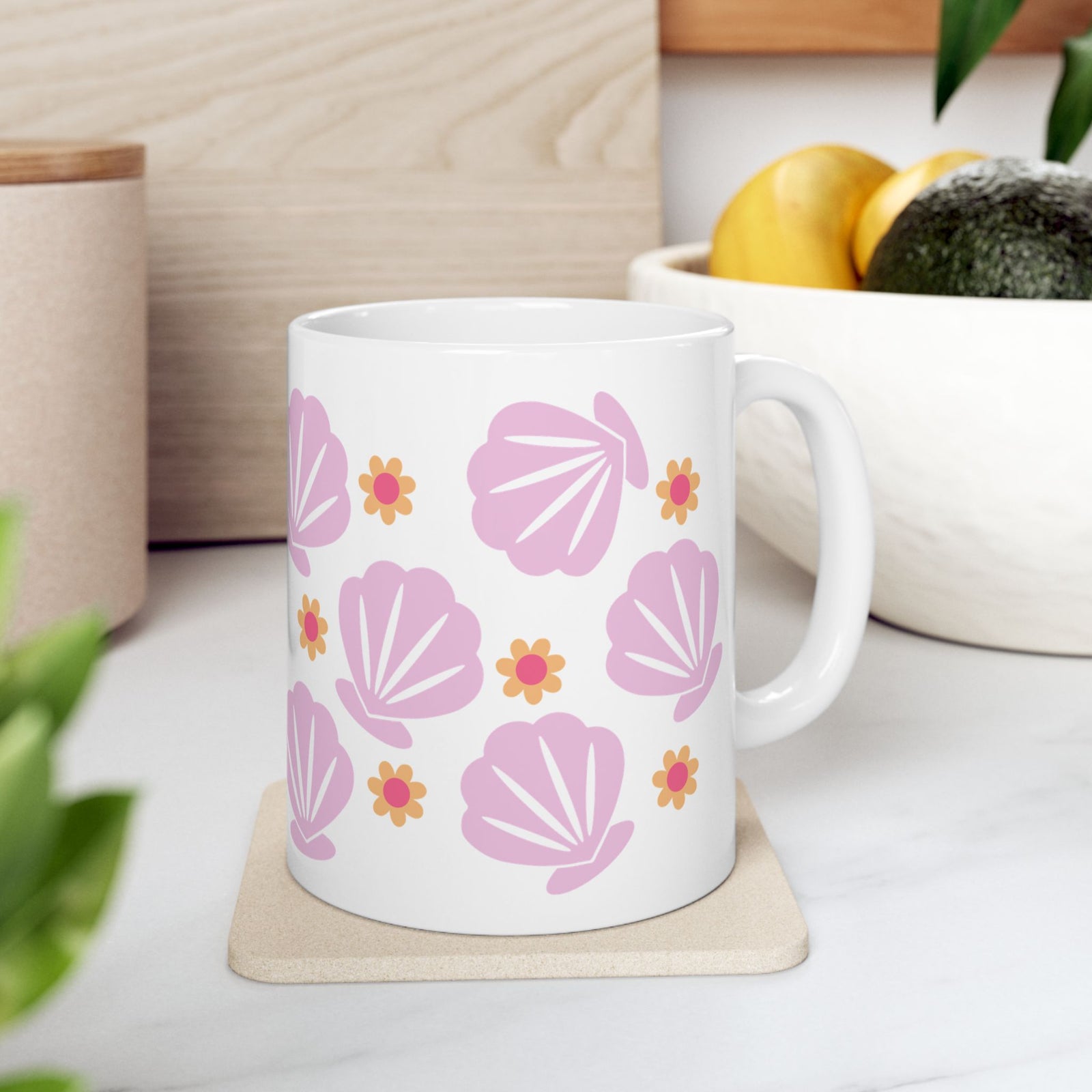 Shells Cute Ceramic Mug Coffee Cup (11oz & 15oz)