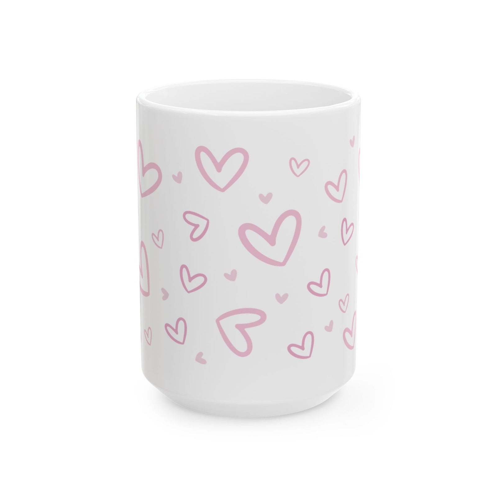 Heart Confetti Mug — Cute Valentine’s Day Coffee Cup (11oz & 15oz) - Sydney So Sweet