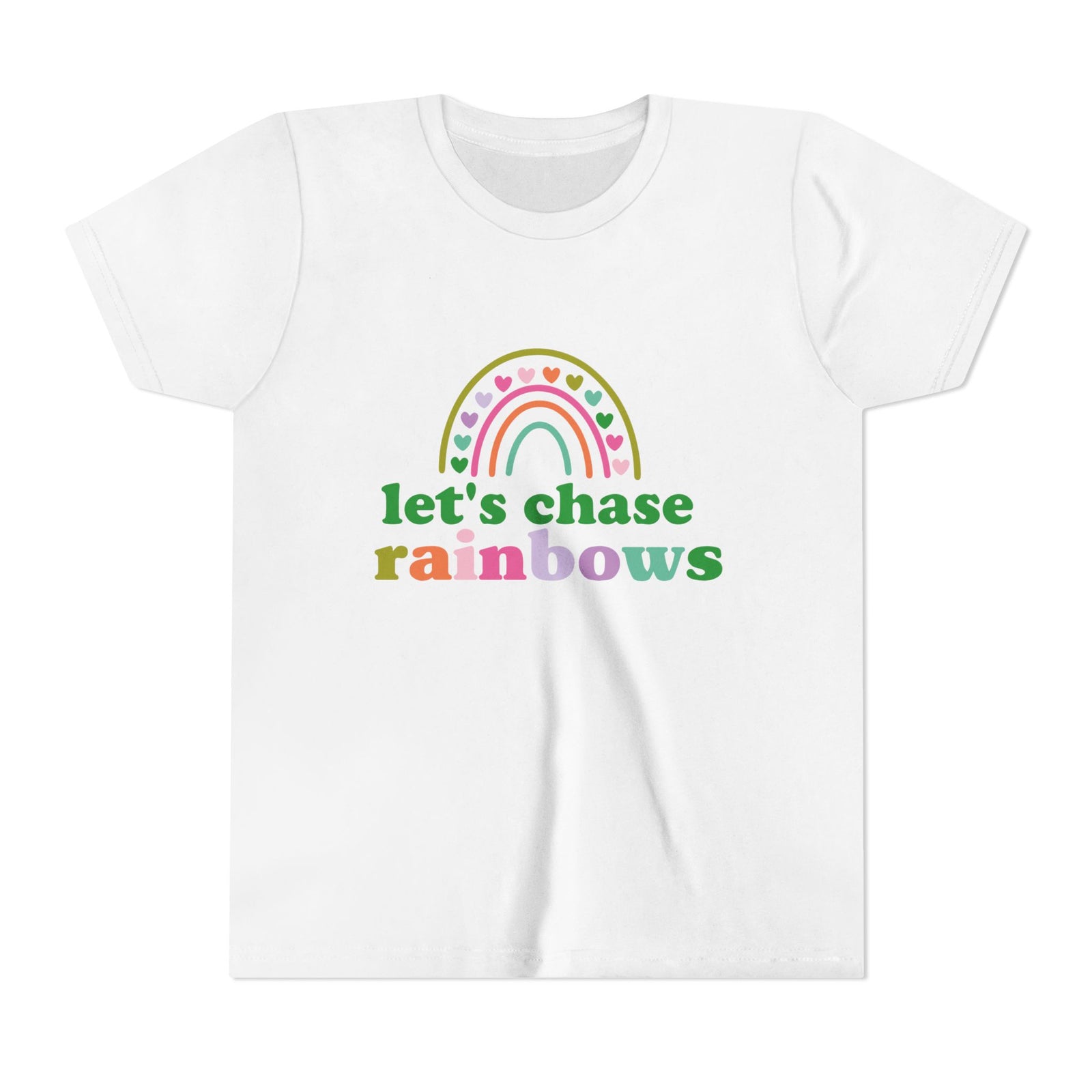 Let’s Chase Rainbows Youth Tee Cute St. Patrick's Day Kids T-Shirt