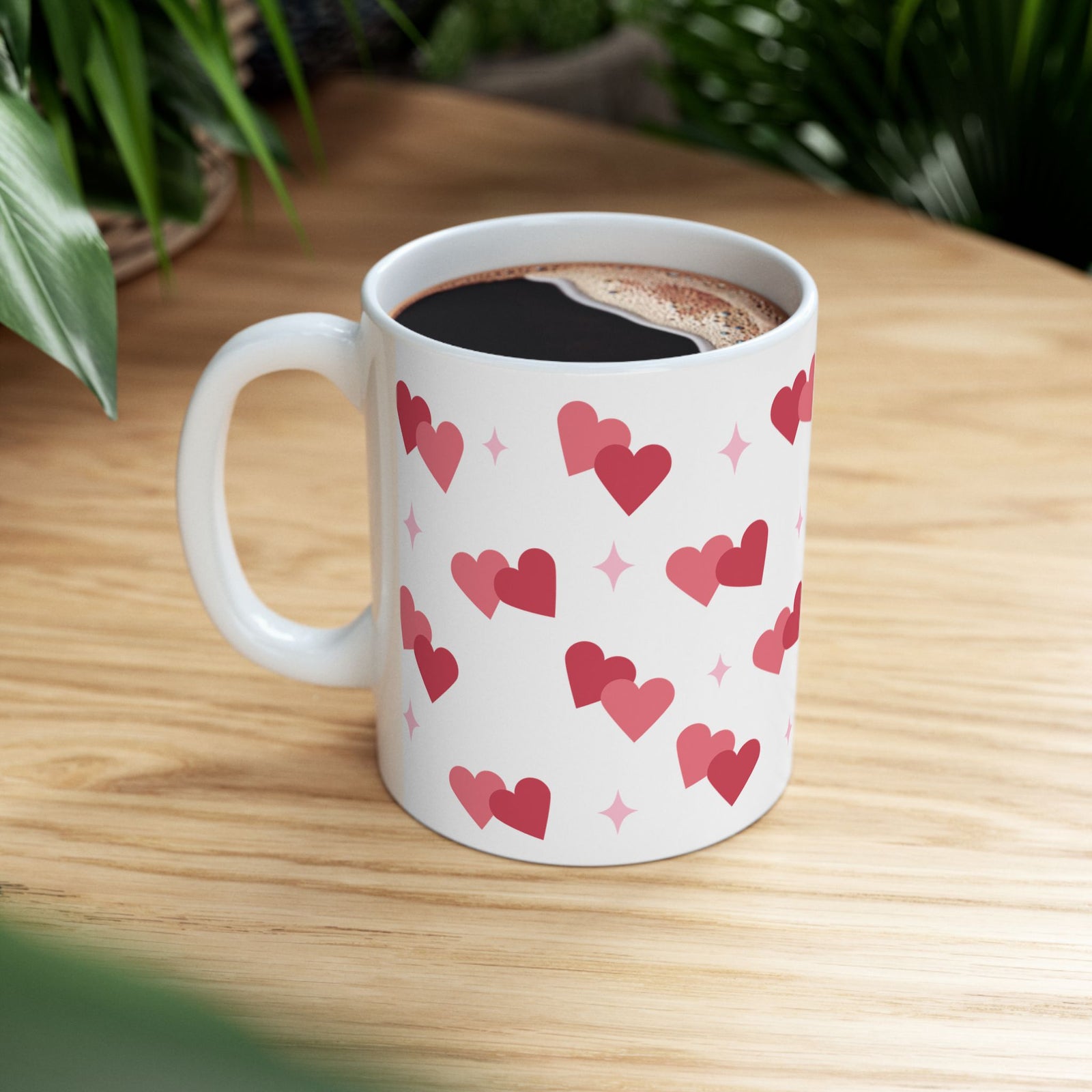 Lovey Dovey Heart Valentine Mug — Cute Valentine’s Day Coffee Cup (11oz & 15oz) - Sydney So Sweet