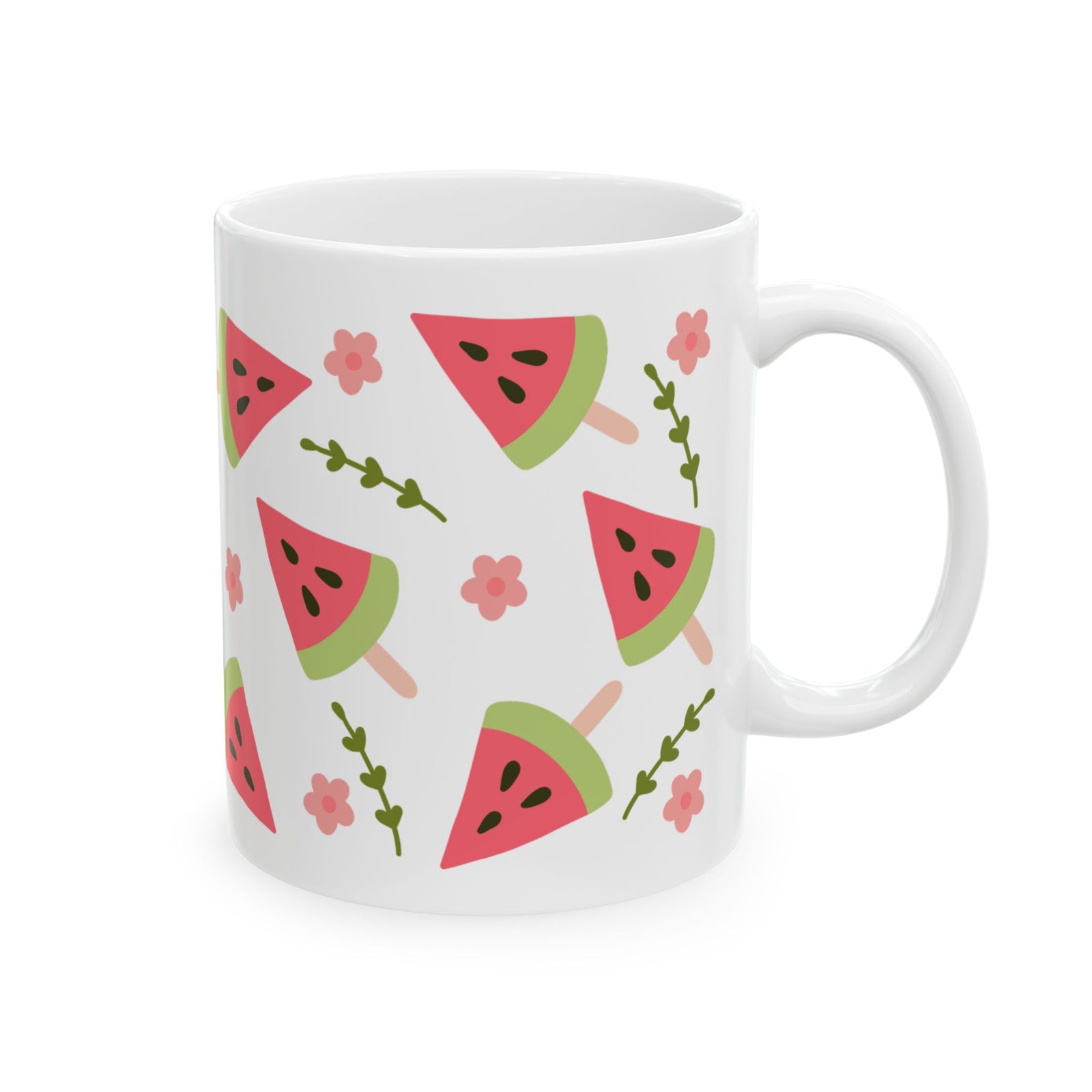 Watermelon Slice Cute Ceramic Mug Coffee Cup (11oz & 15oz)