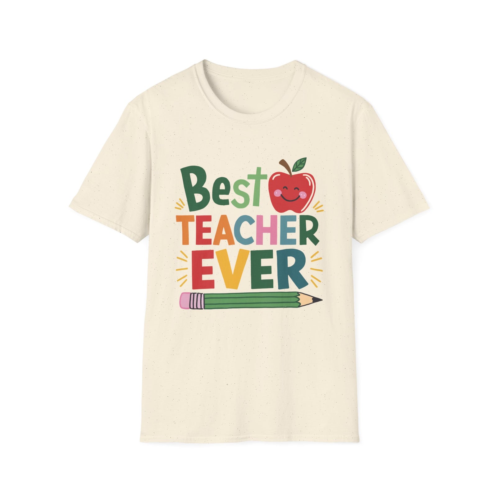 Best Teacher Ever T-Shirt Cute Apple Teacher Appreciation Gift Tee