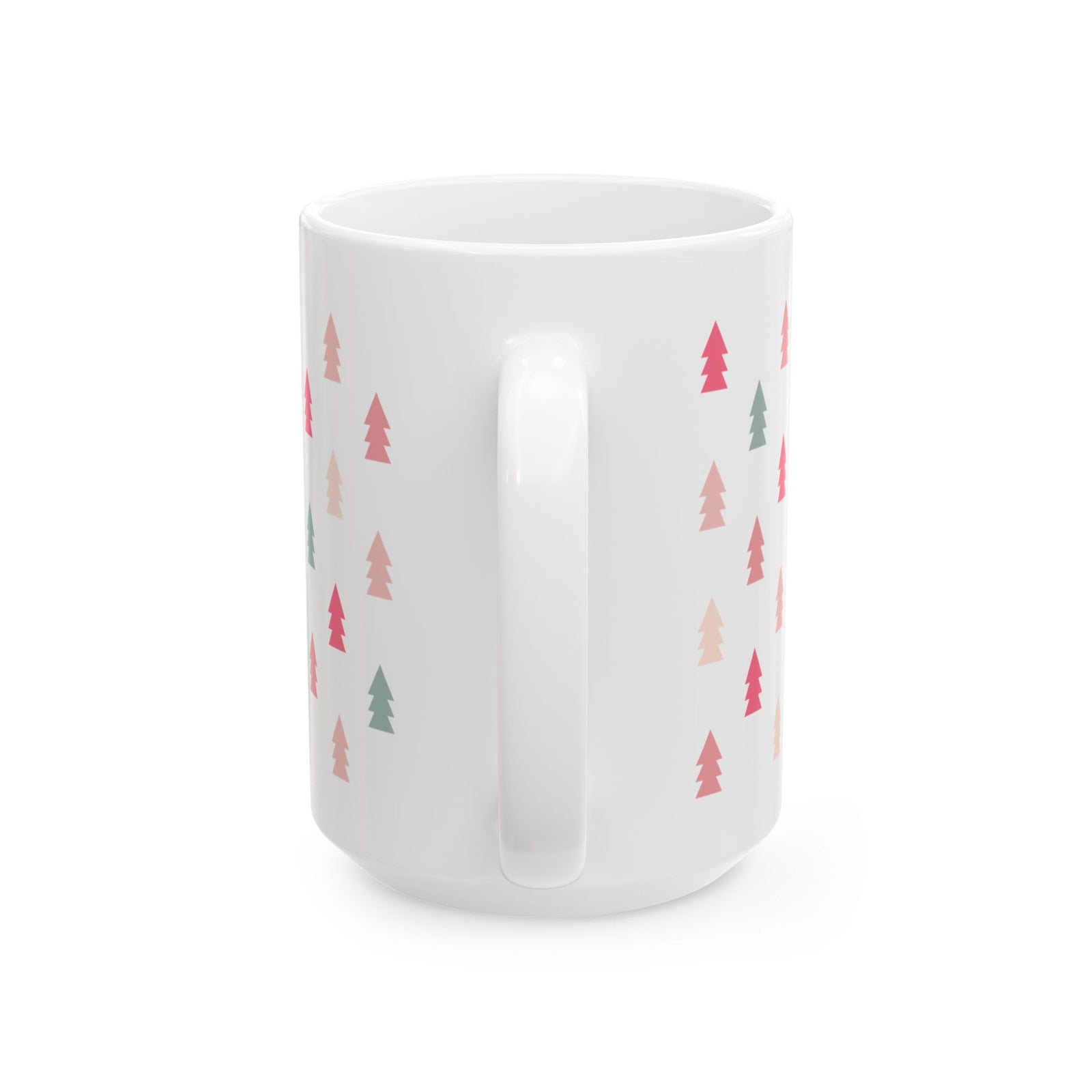Mini Christmas Trees Ceramic Mug Coffee Cup (11oz & 15oz)