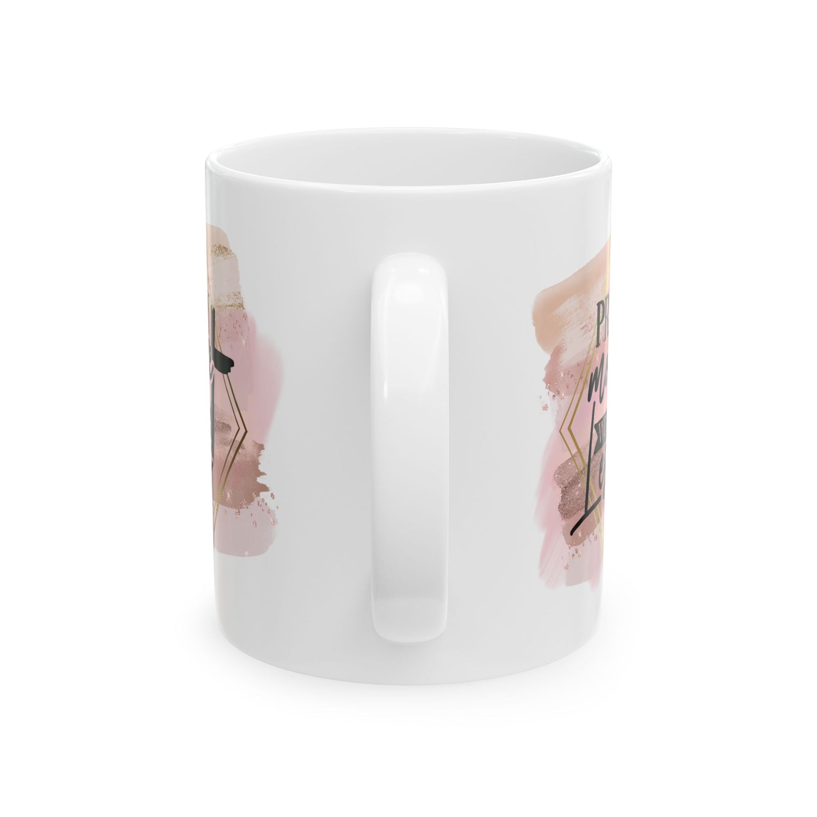 Pray More Worry Less Christian Inspirational Ceramic Mug (11oz, 15oz) - Sydney So Sweet