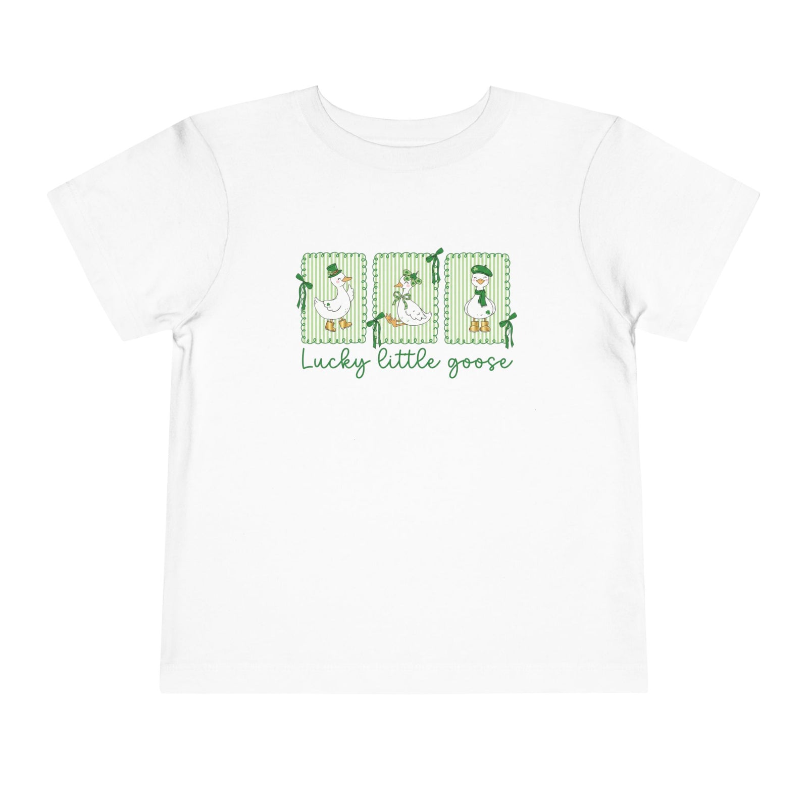 Lucky Little Goose Toddler Tee St. Patrick's Day Graphic T-Shirt