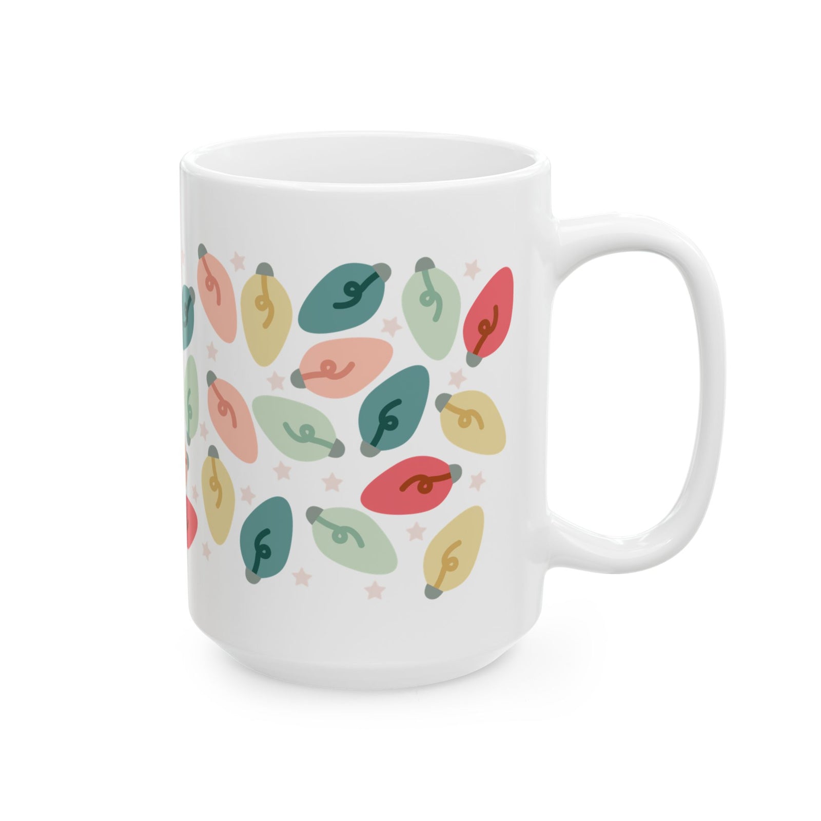 Bright Christmas Lights Ceramic Mug Coffee Cup (11oz & 15oz)