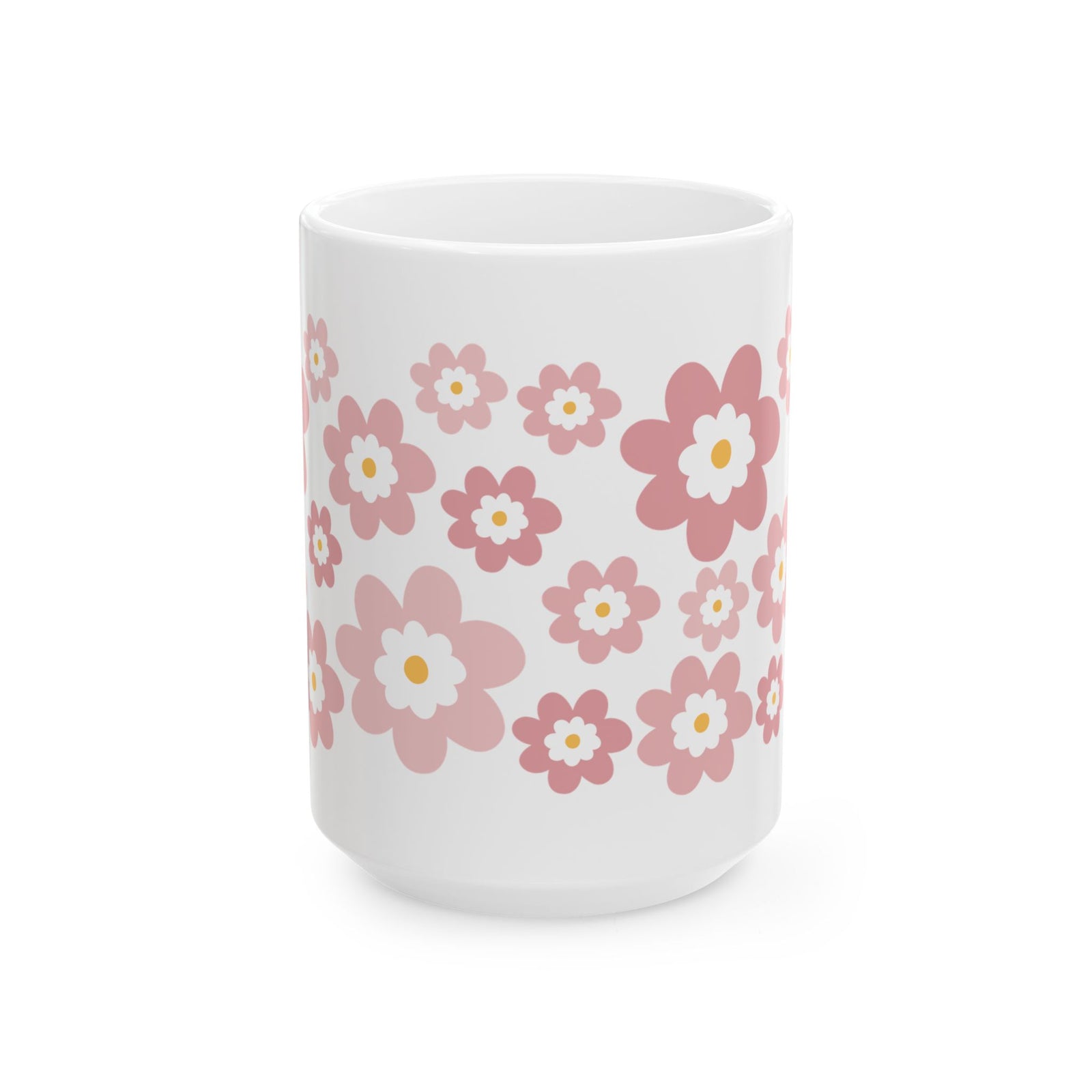 Spring Bouquet Cute Ceramic Mug Coffee Cup (11oz & 15oz)