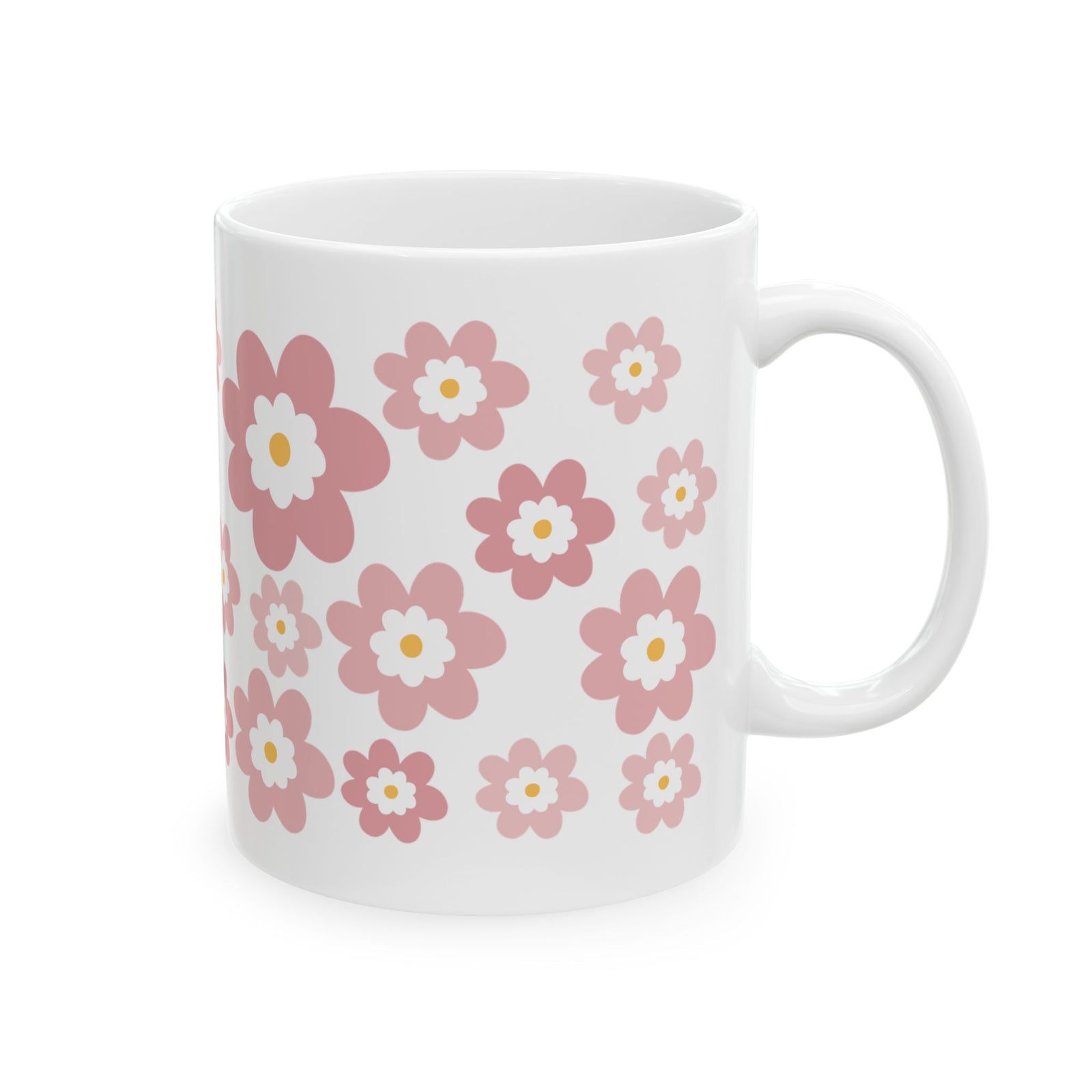 Spring Bouquet Cute Ceramic Mug Coffee Cup (11oz & 15oz)