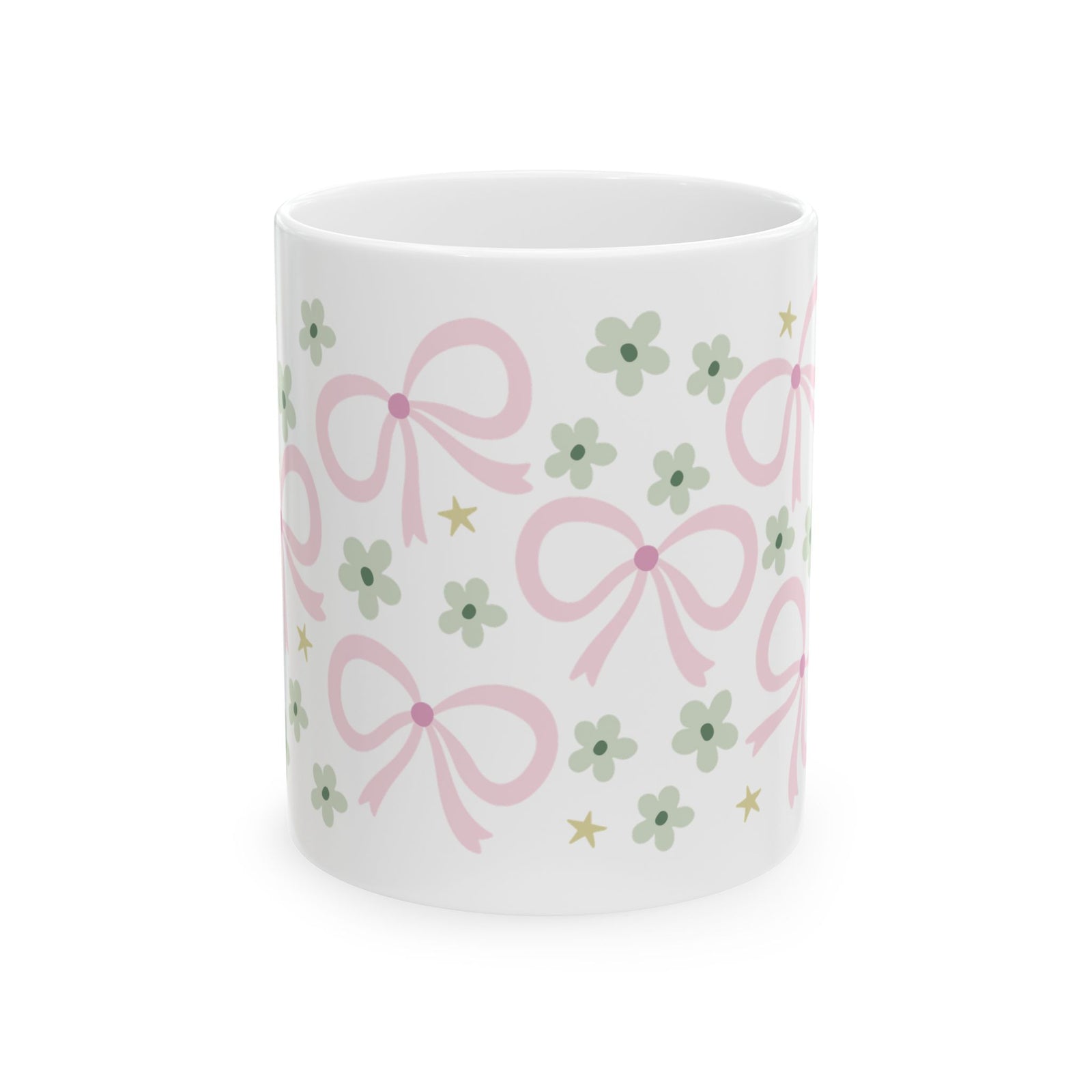 Spring Bows Cute Ceramic Mug Coffee Cup (11oz & 15oz)