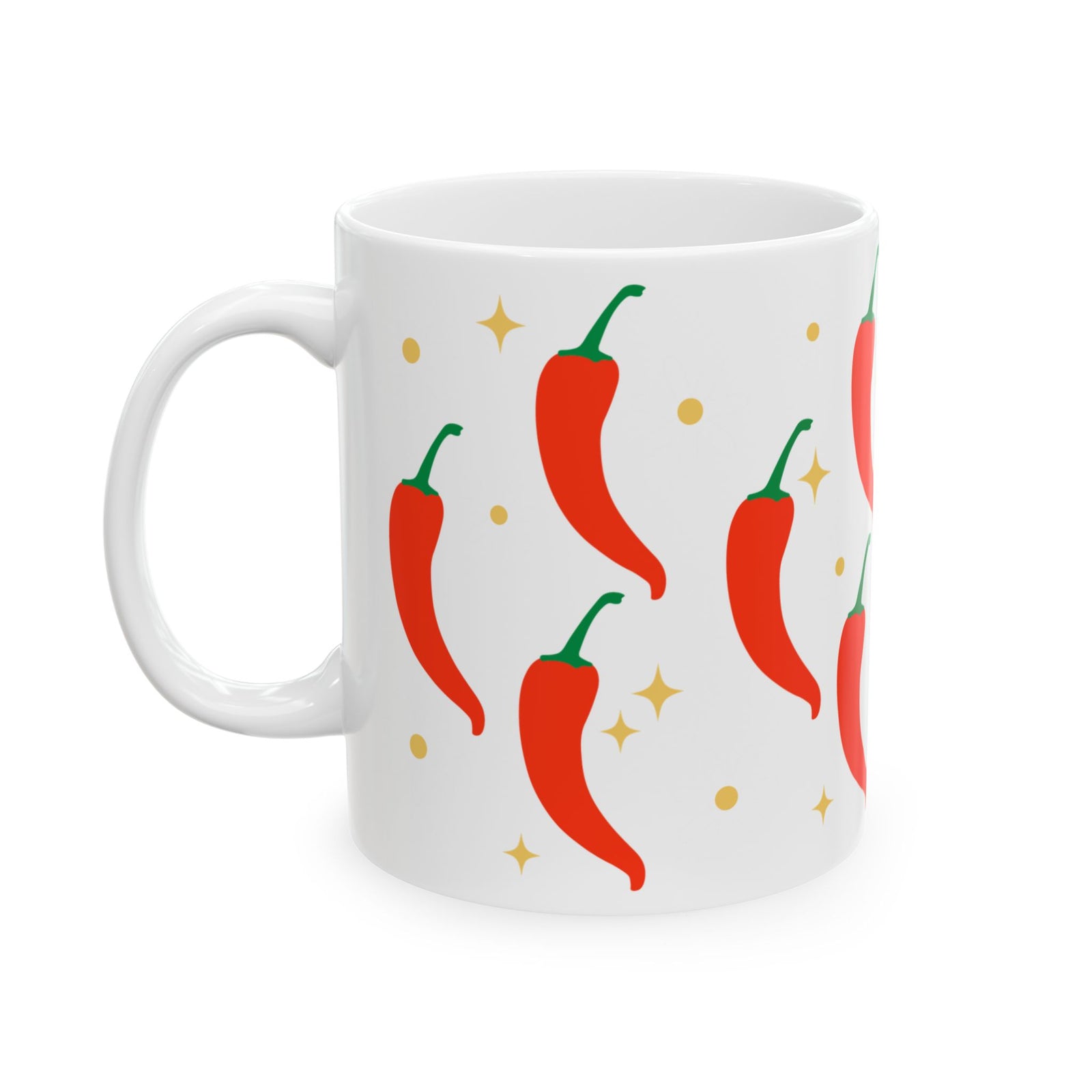 Spicy Chili Pepper Cute Ceramic Mug Coffee Cup (11oz & 15oz)