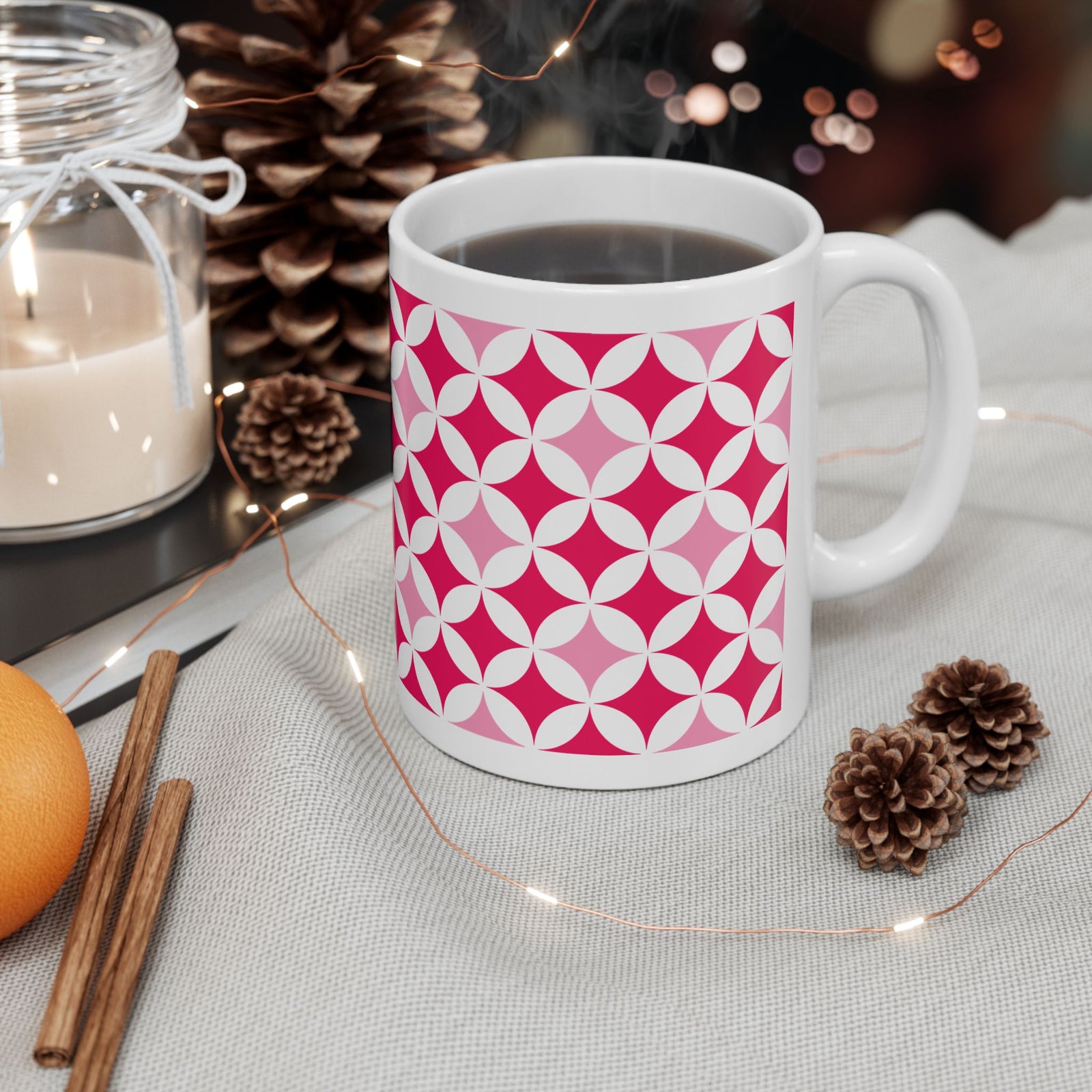 Twinkling Tidings Christmas Ceramic Mug Coffee Cup (11oz & 15oz)