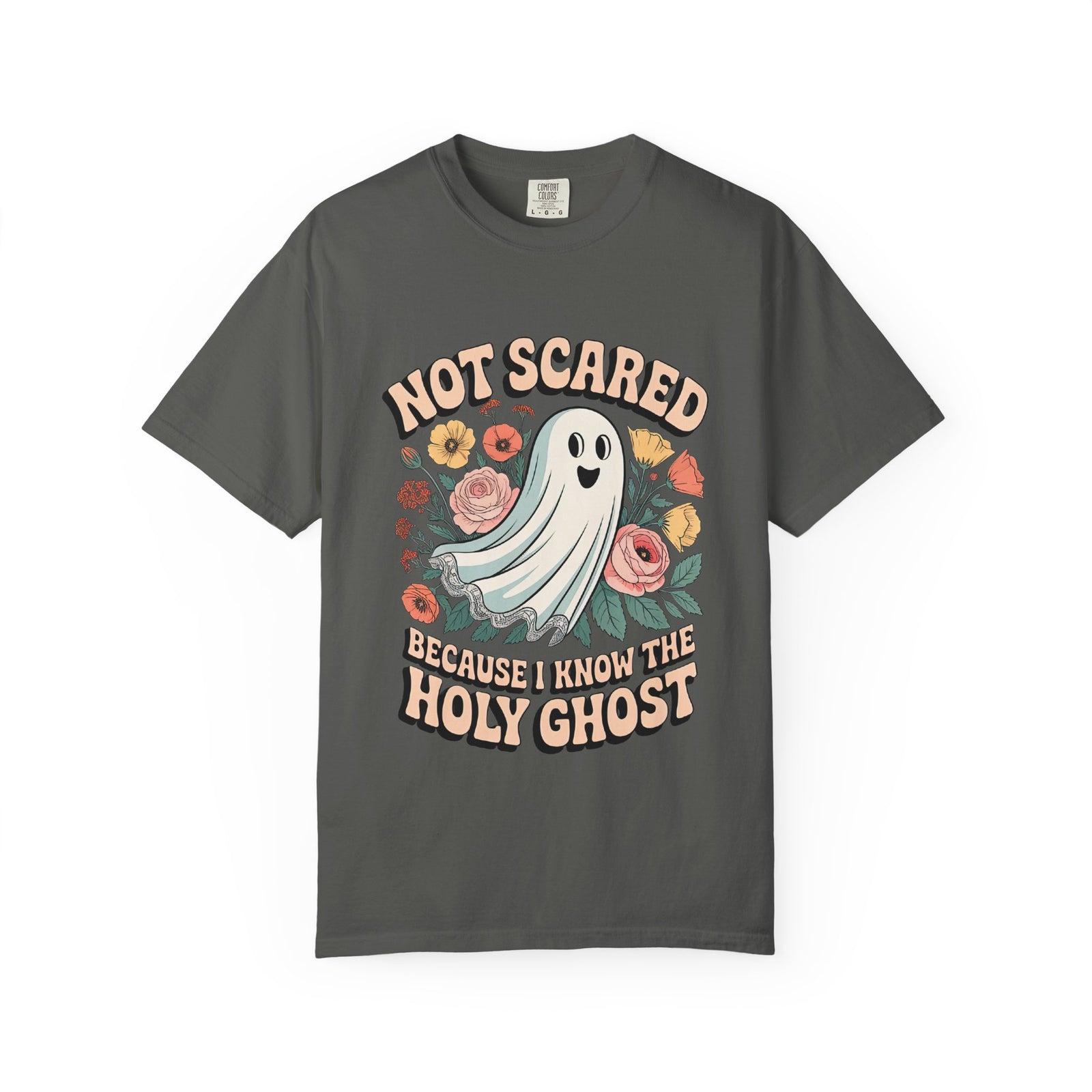 Not Scared Holy Ghost T-Shirt Christian Halloween Graphic Tee