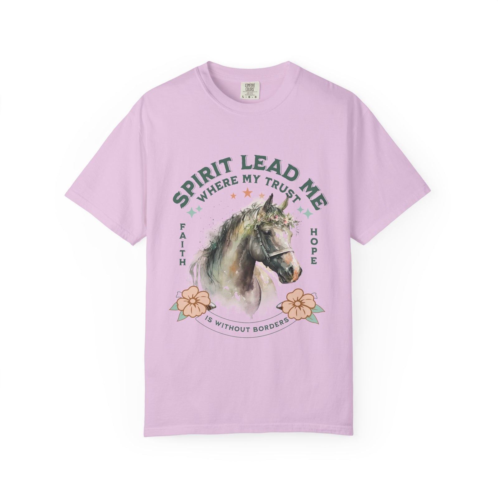Spirit Lead Me Horse T-Shirt Faith & Hope Christian Graphic Tee