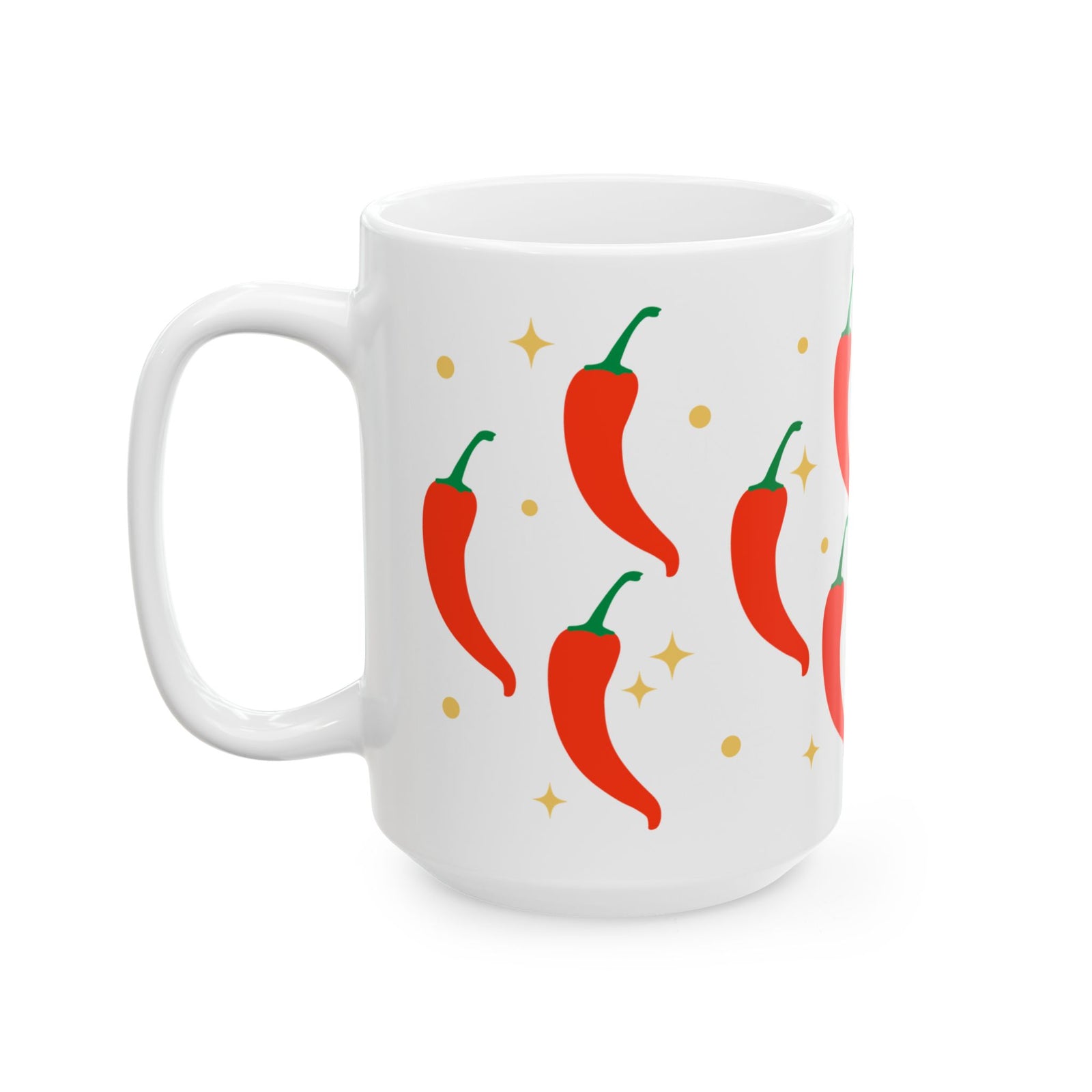 Spicy Chili Pepper Cute Ceramic Mug Coffee Cup (11oz & 15oz)