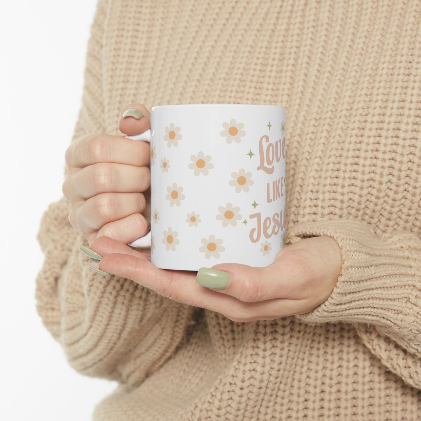 Love Like Jesus Ceramic Mug — Inspirational Christian Coffee Cup (11oz & 15oz) - Sydney So Sweet