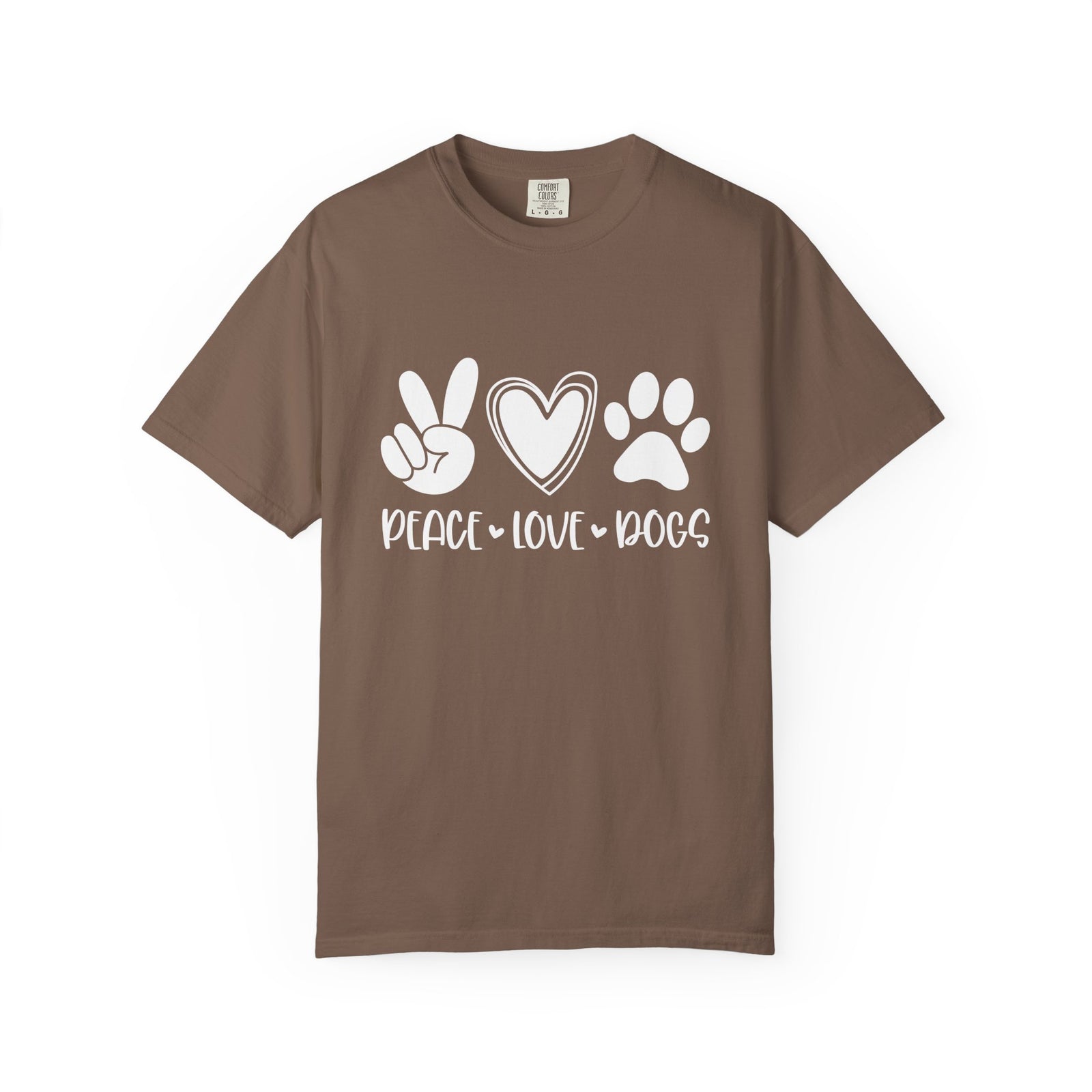 Peace Love Dogs T-Shirt Cute Dog Mom Graphic Tee