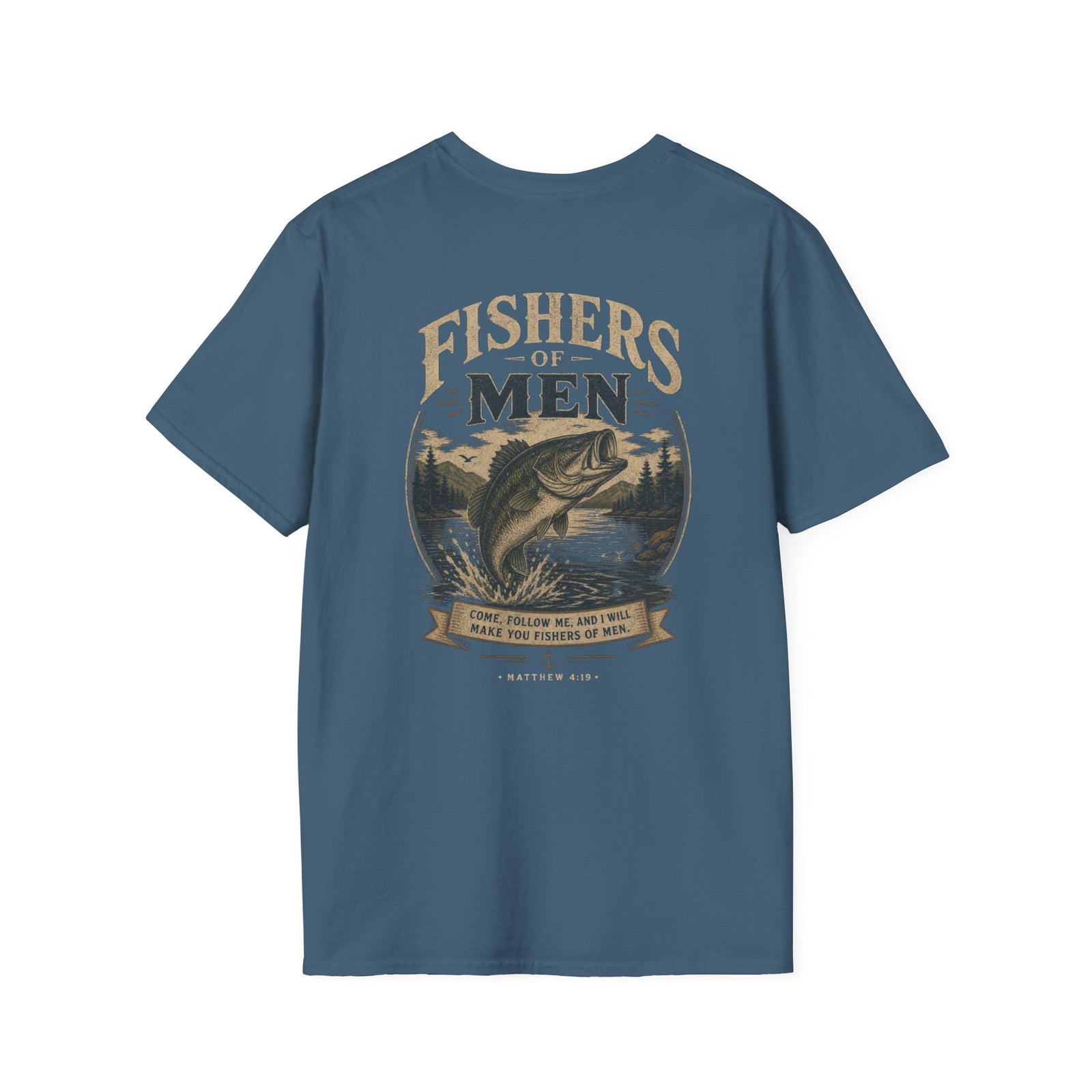 I Will Make You Fishers of Men T-Shirt Christian Men's Outdoor Tee