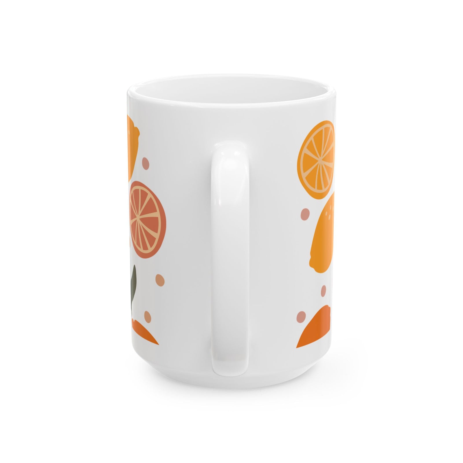 Citrus Orange & Lemon Fruits Ceramic Mug Coffee Cup (11oz & 15oz)