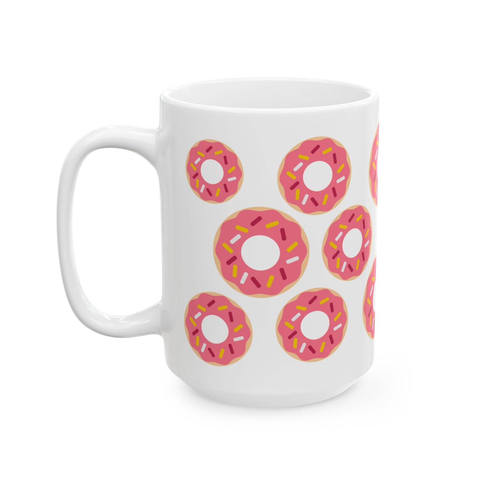Donuts Cute Ceramic Mug Coffee Cup (11oz & 15oz)
