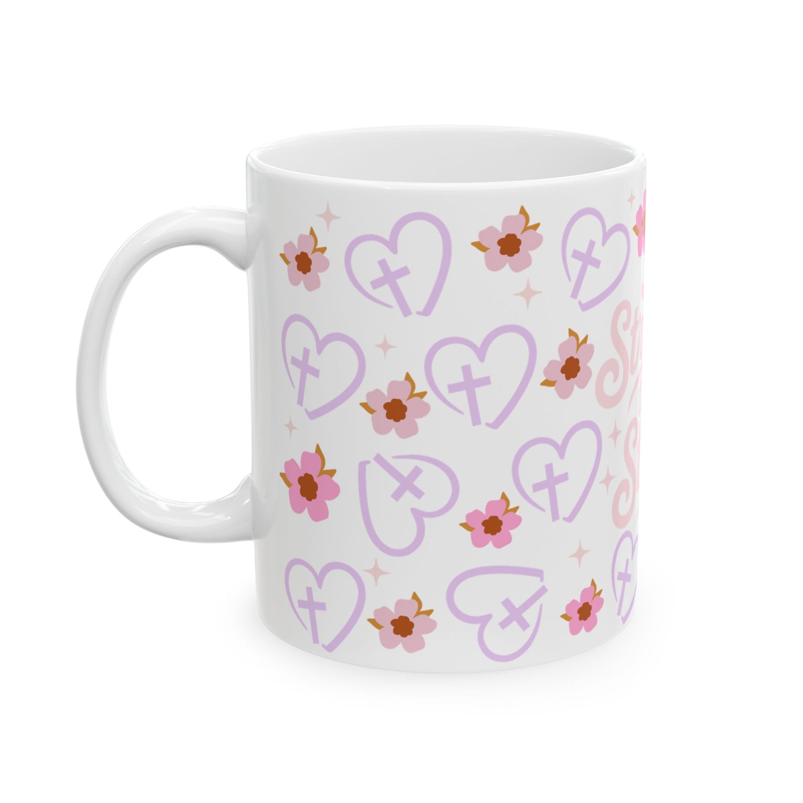 Stronger Than the Storm Cute Ceramic Mug Coffee Cup (11oz & 15oz)
