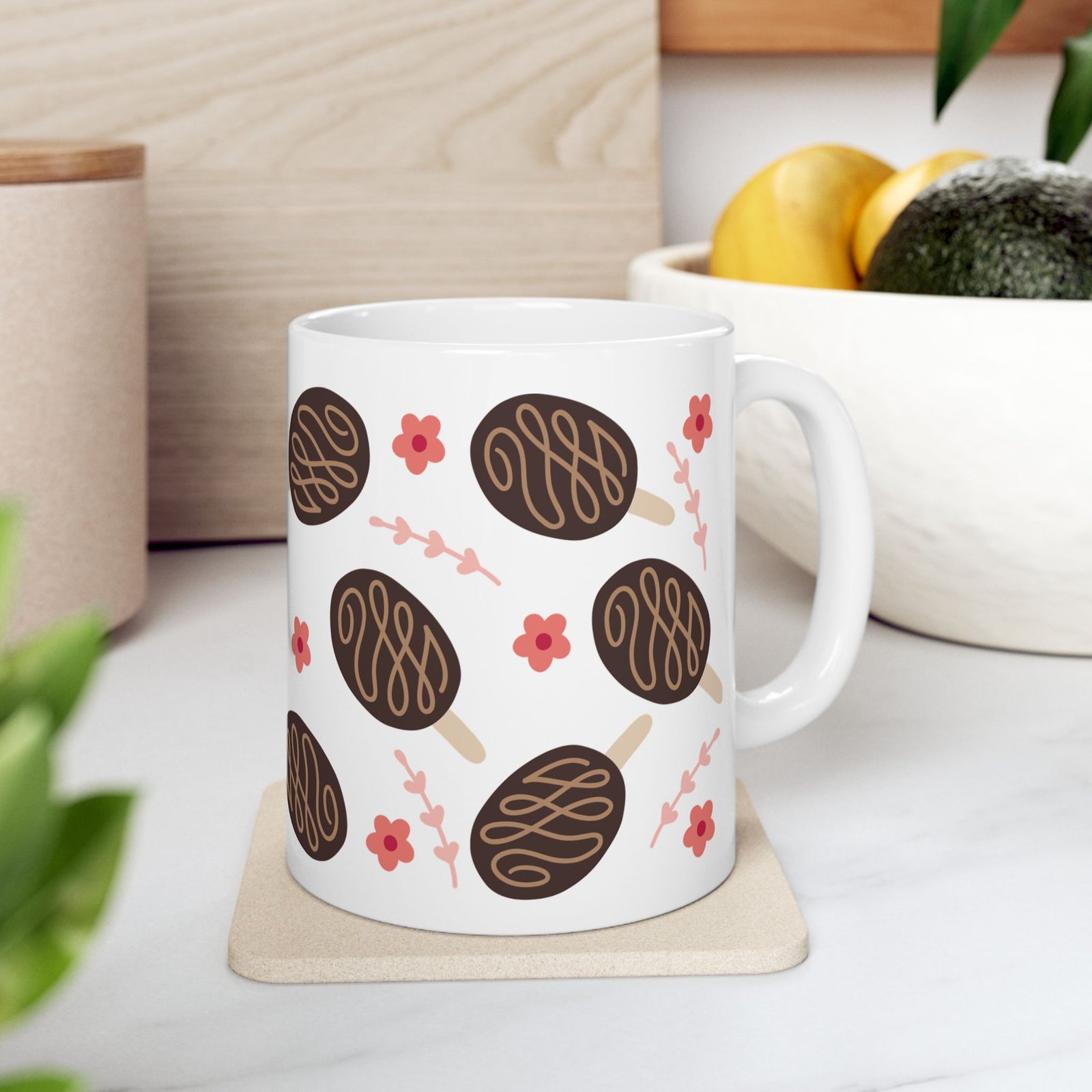 Fudge Pops Cute Ceramic Mug Coffee Cup (11oz & 15oz)
