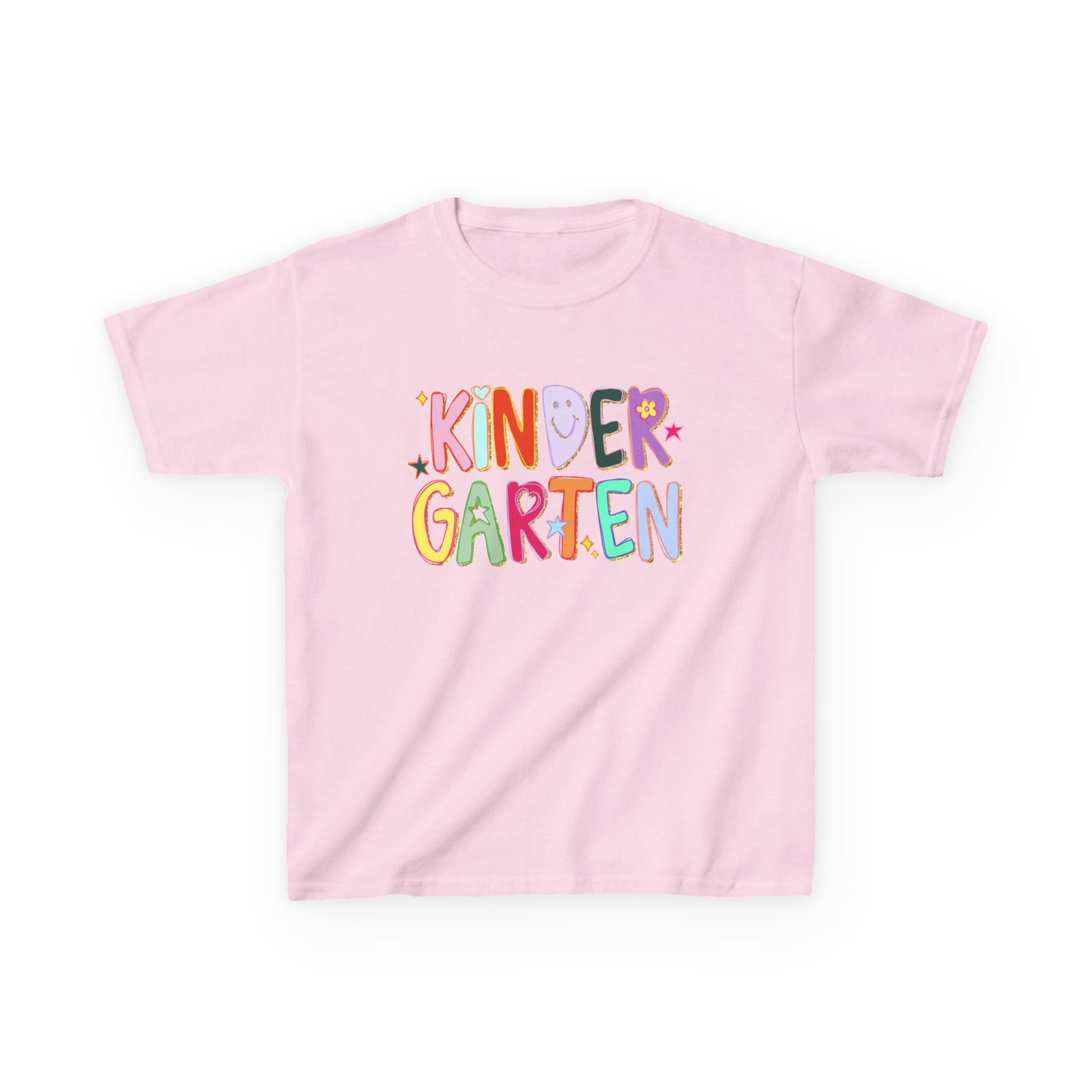 Kindergarten Kids T-Shirt Cute & Colorful Back to School Grade K Tee