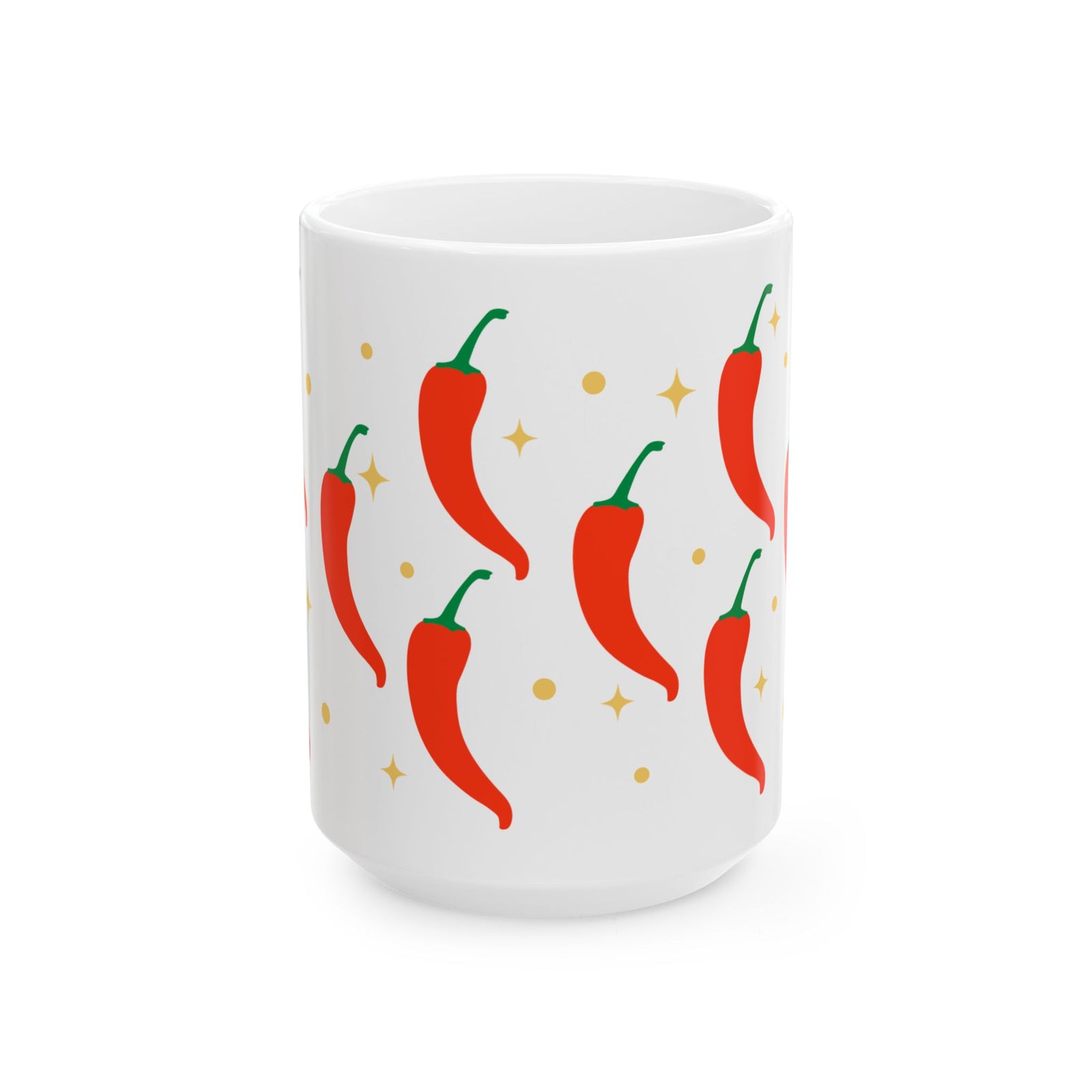 Spicy Chili Pepper Cute Ceramic Mug Coffee Cup (11oz & 15oz)