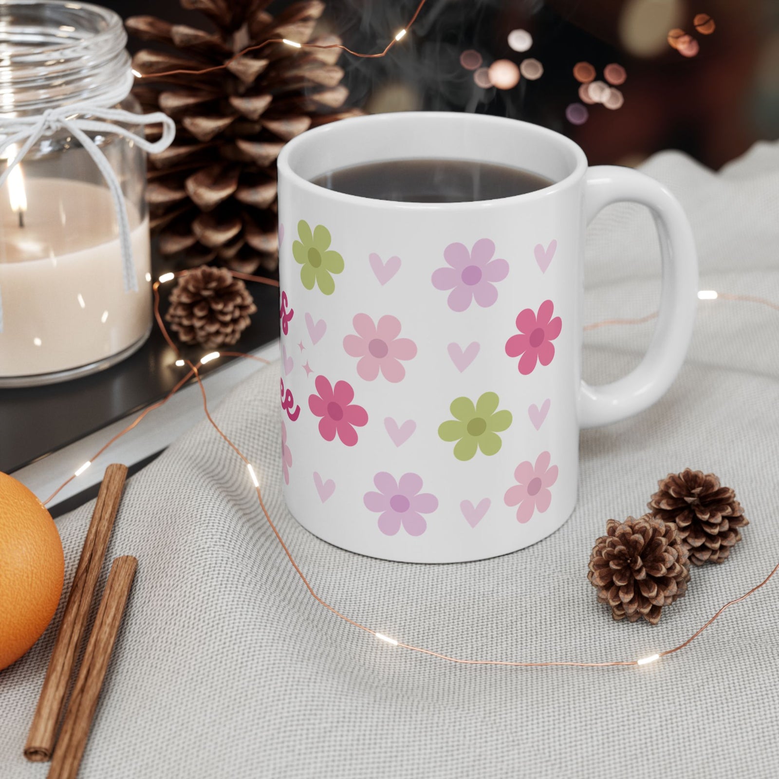 Books and Coffee Cute Ceramic Mug Coffee Cup (11oz & 15oz) - Sydney So Sweet