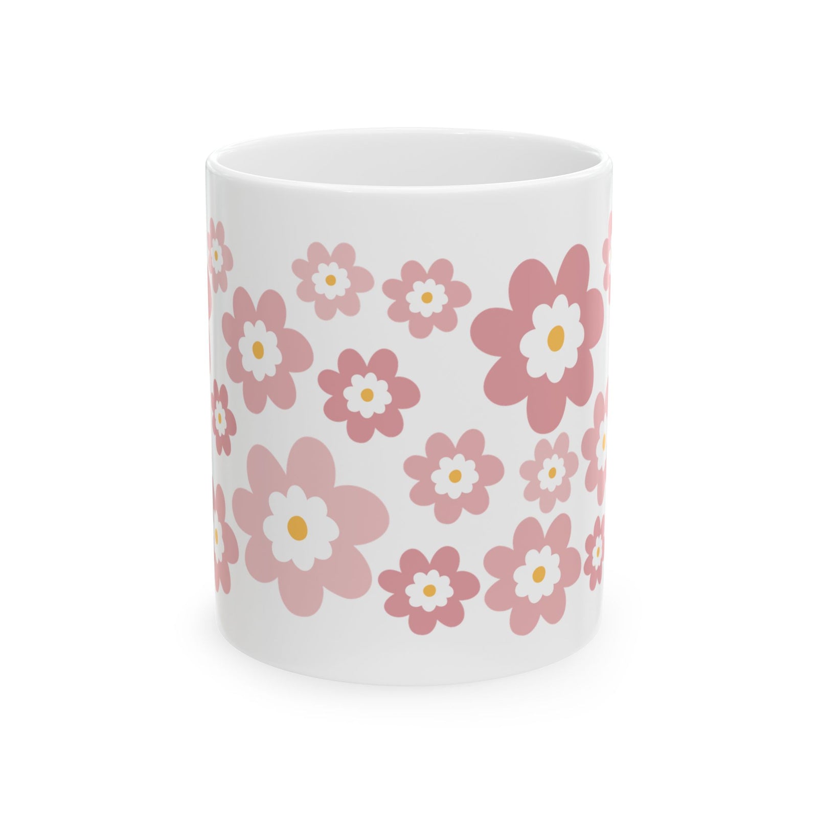 Spring Bouquet Cute Ceramic Mug Coffee Cup (11oz & 15oz)