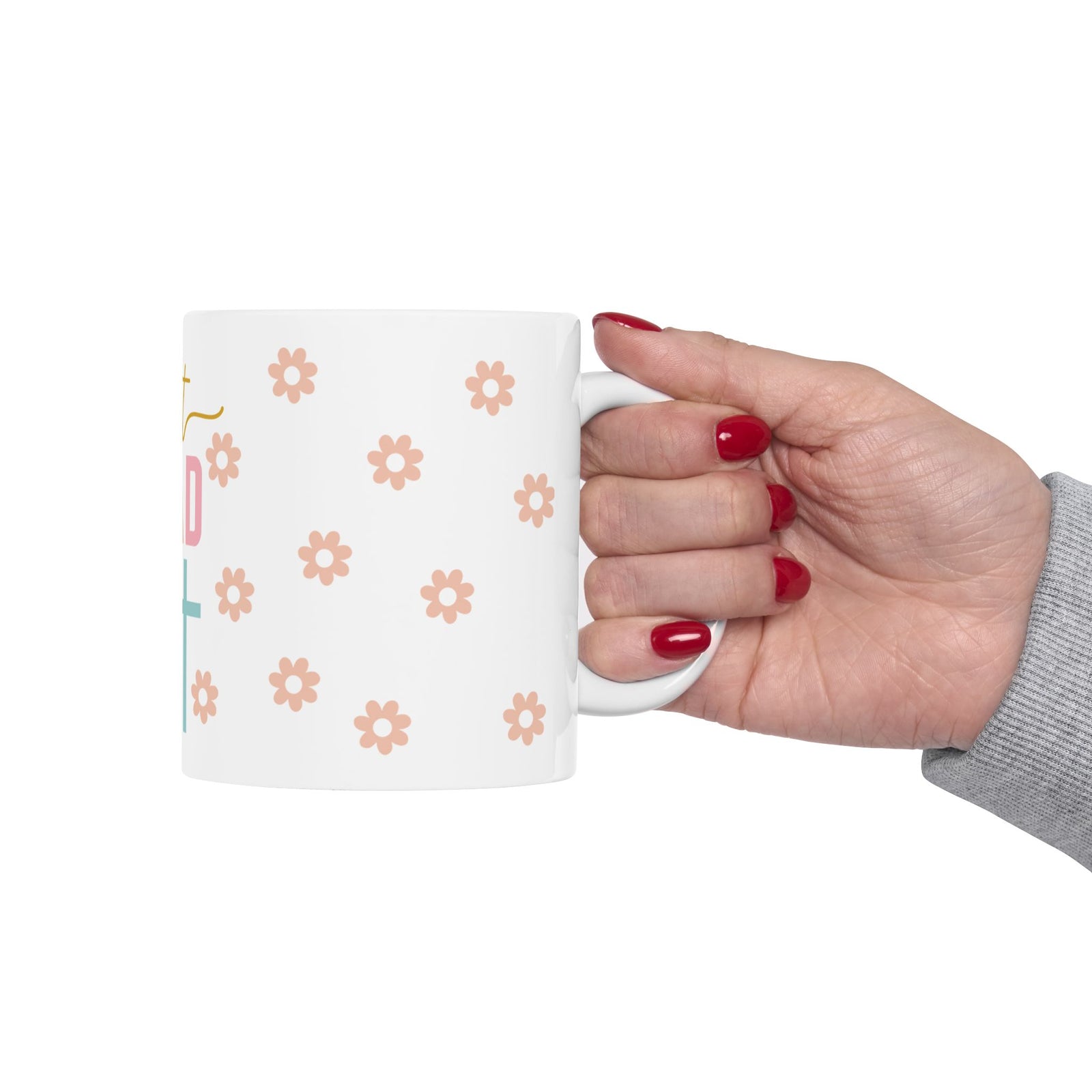 Spirit Lead Me Ceramic Mug — Inspirational Floral Christian Coffee Cup (11oz & 15oz) - Sydney So Sweet