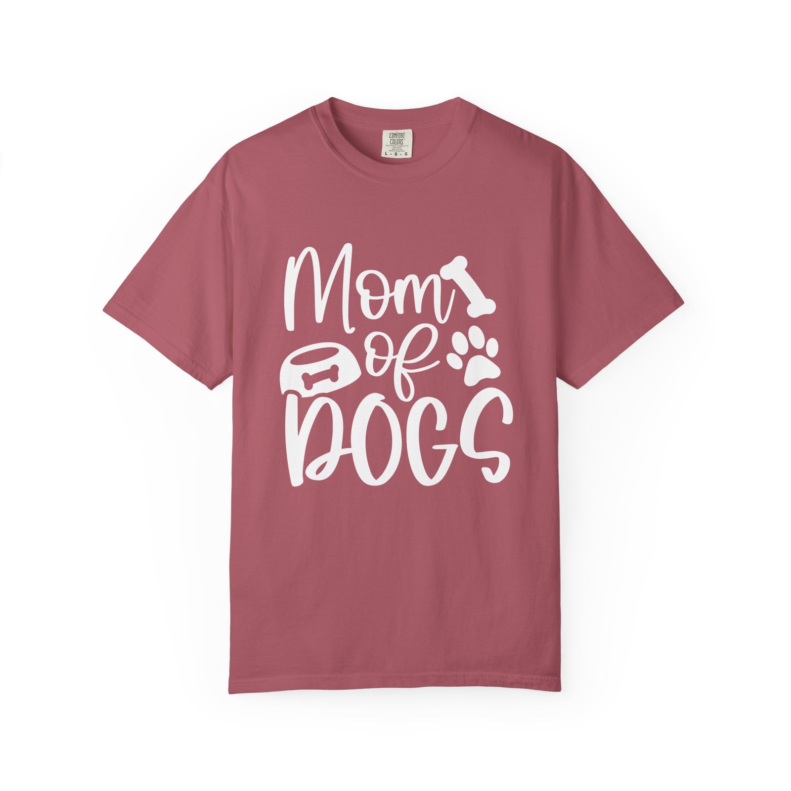 Mom of Dogs Bowl & Bone T-Shirt Cute Dog Mom Graphic Tee
