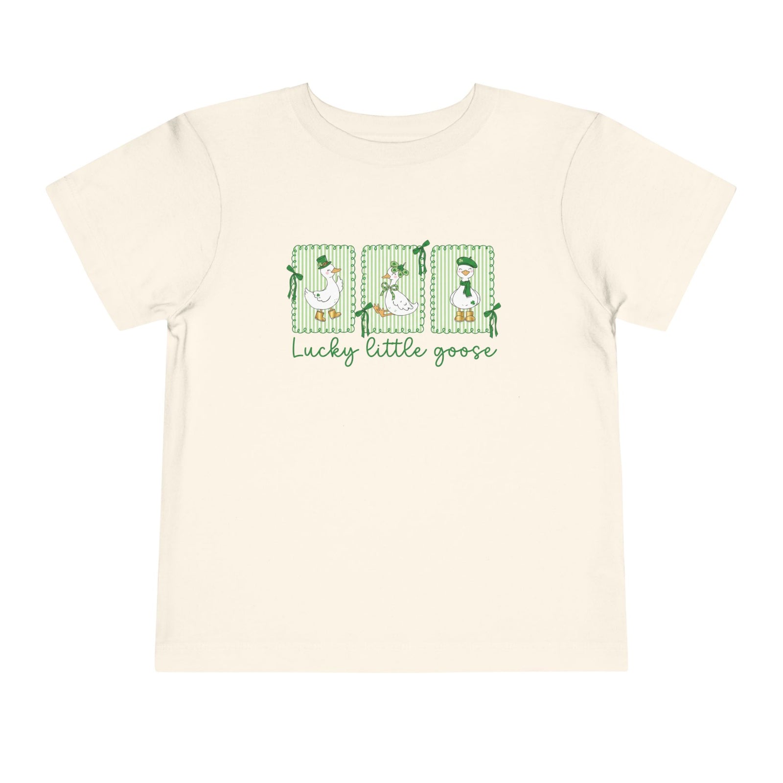 Lucky Little Goose Toddler Tee St. Patrick's Day Graphic T-Shirt