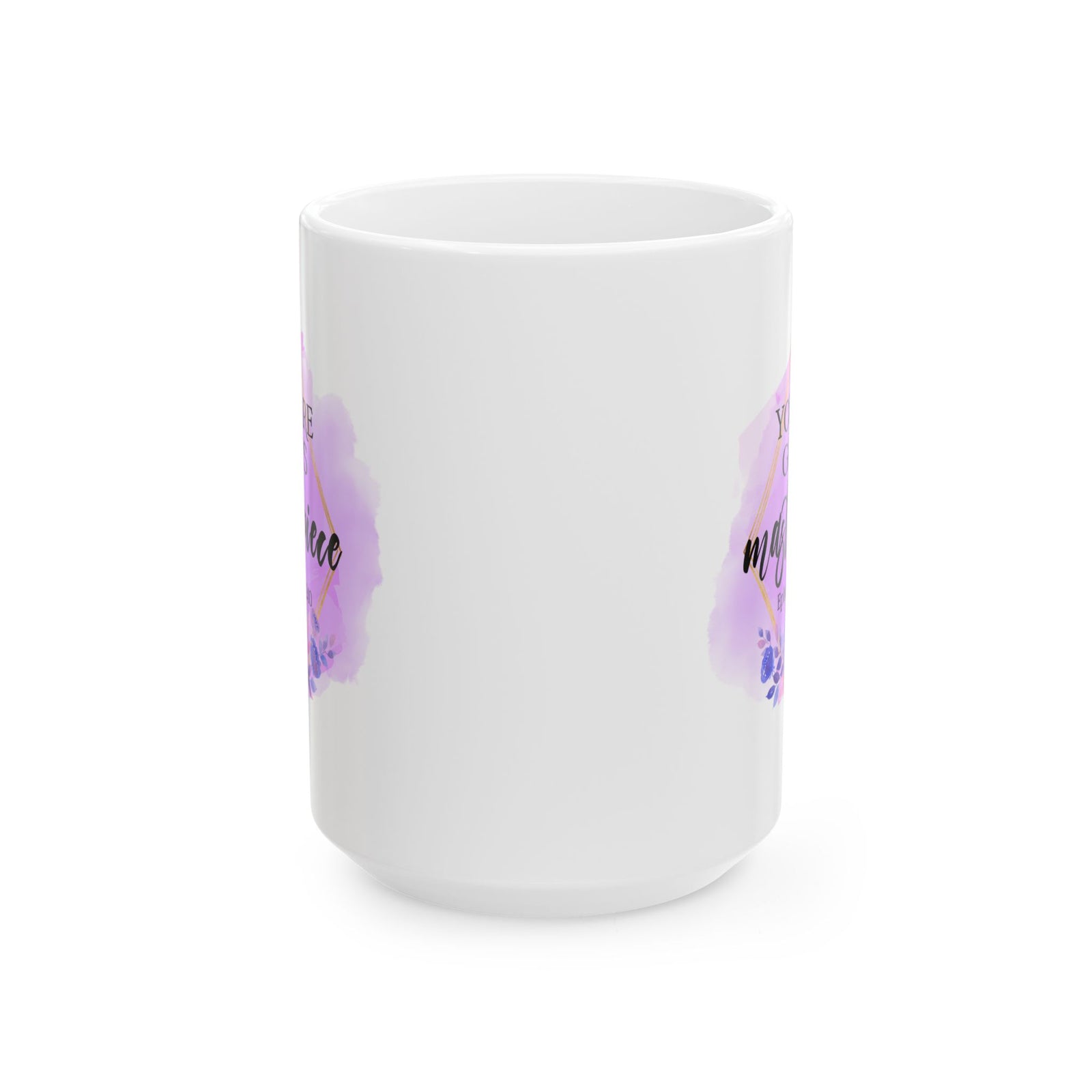 Ceramic Mug – Watercolor Floral You Are My God's Masterpiece Ephesians 2:10 Inspirational Coffee Cup (11oz, 15oz) - Sydney So Sweet