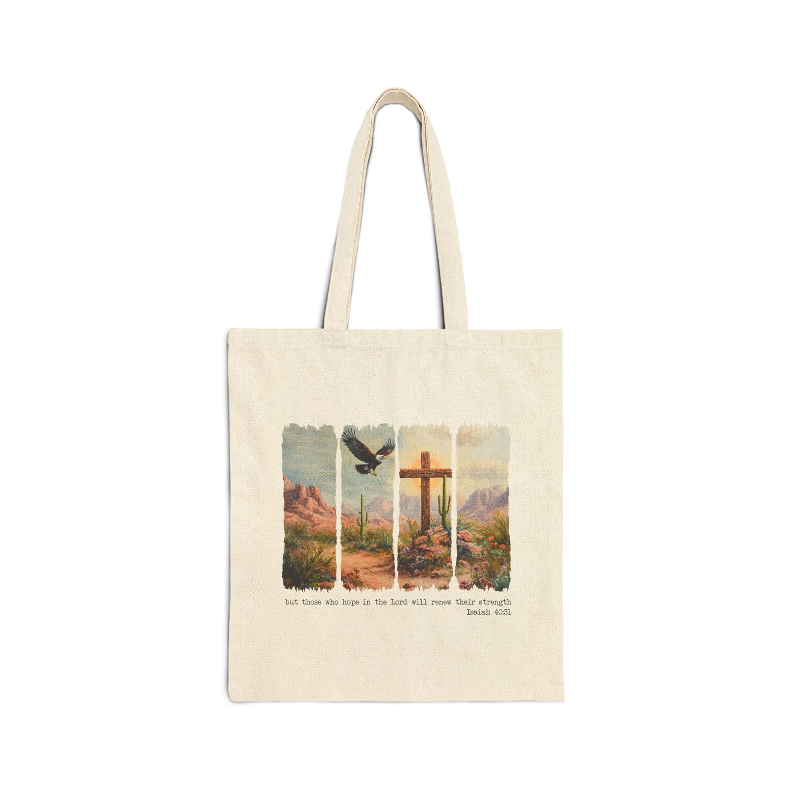 Those Who Hope in the Lord Christian Church Cotton Canvas Tote Bag