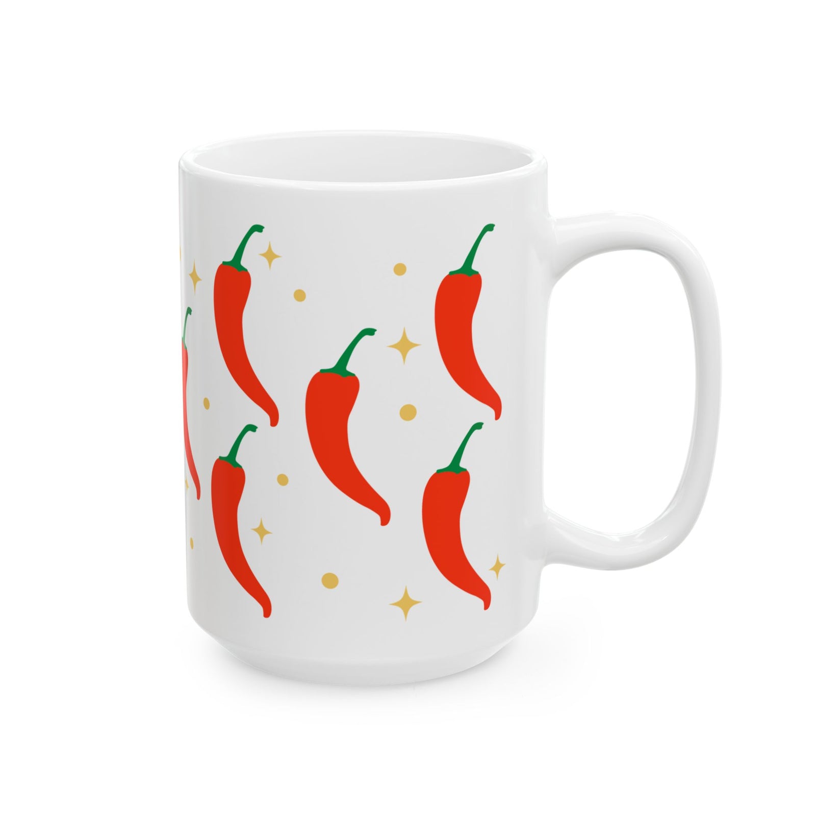 Spicy Chili Pepper Cute Ceramic Mug Coffee Cup (11oz & 15oz)