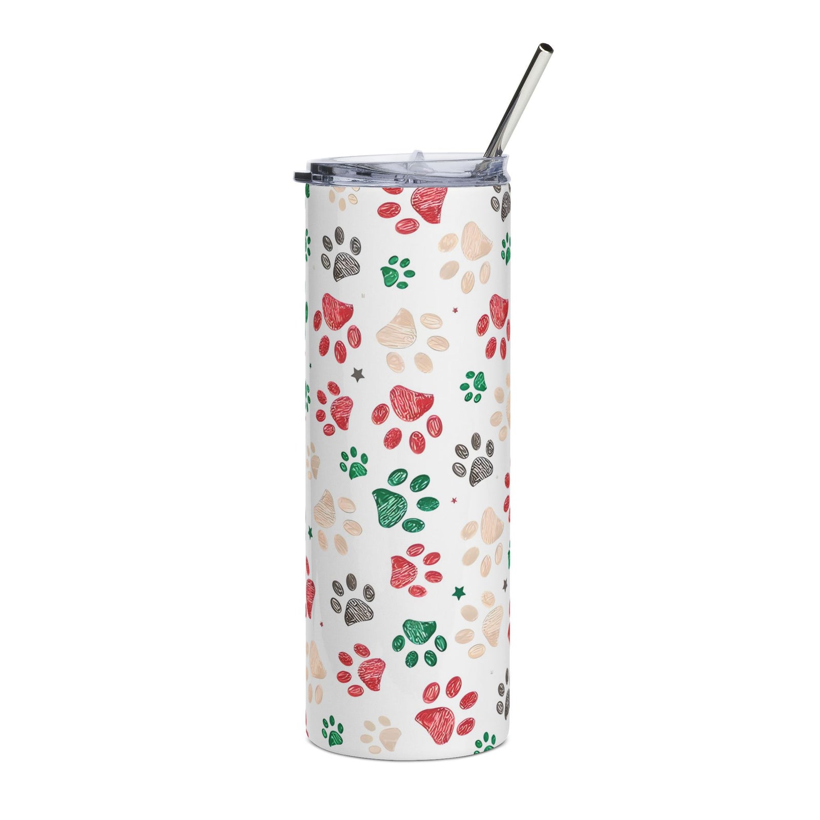 Paw Print Merry 20oz Stainless Tumbler Insulated Travel Cup - Sydney So Sweet