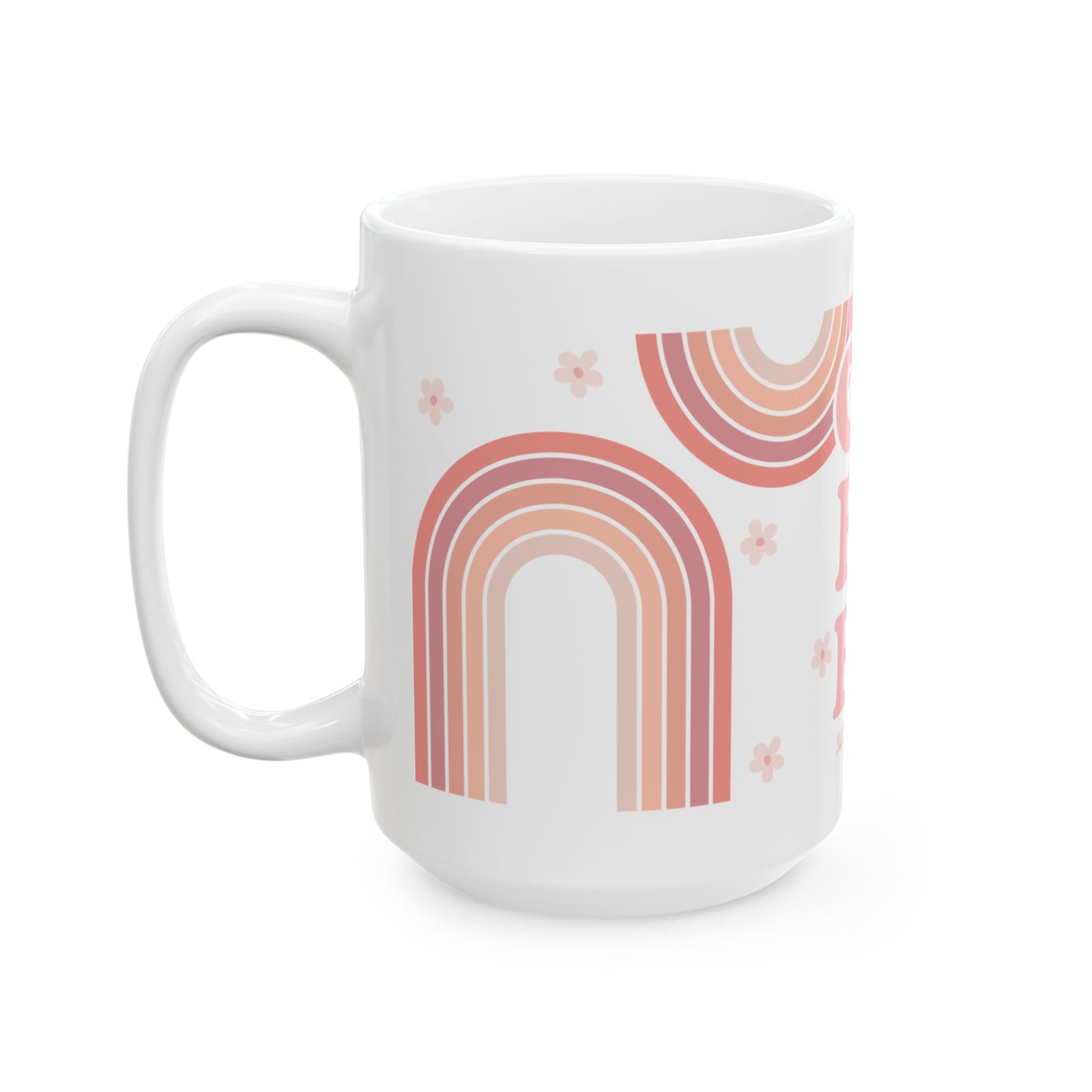 Boho Coffee Cute Ceramic Mug Coffee Cup (11oz & 15oz)