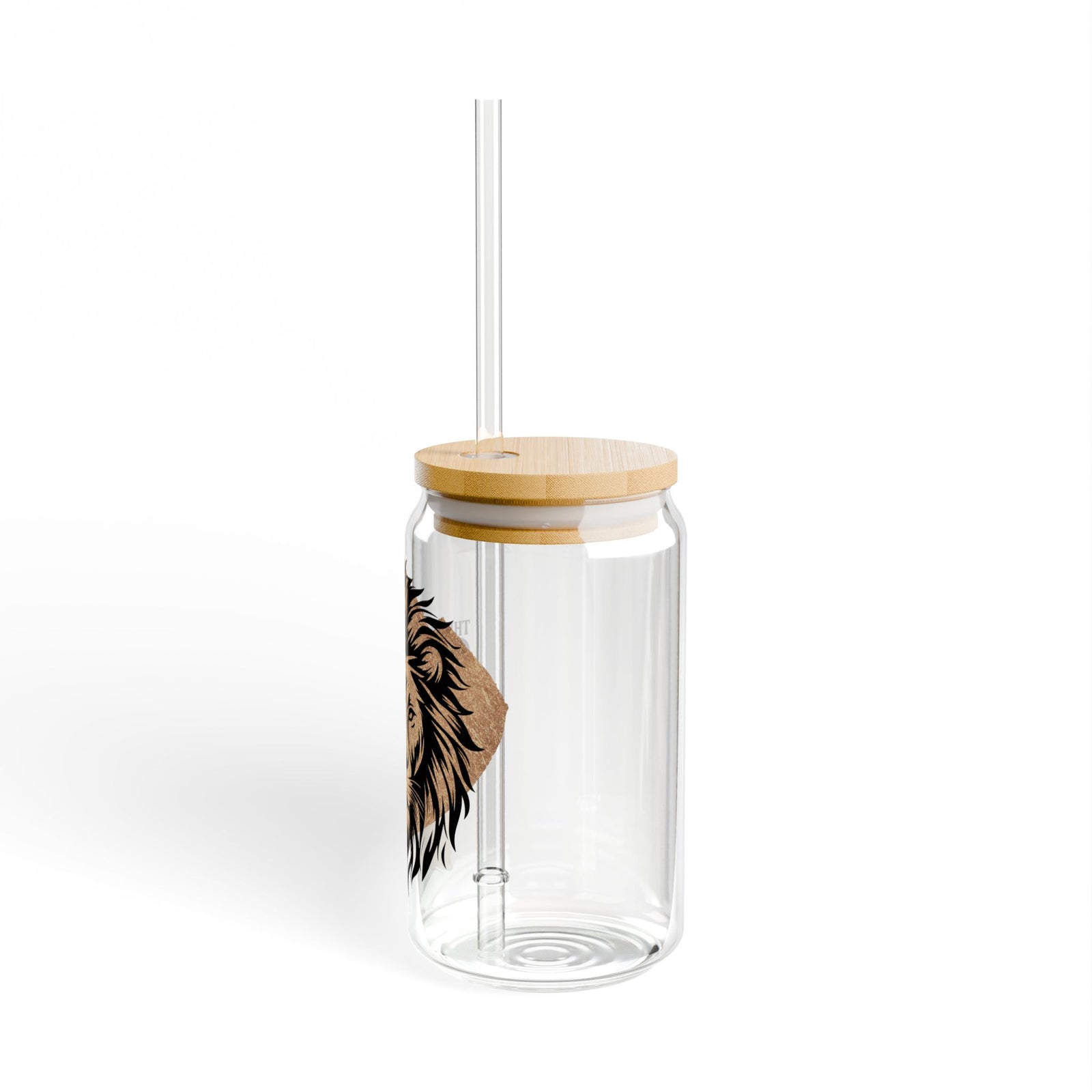 All Things Through Christ Christian Tumbler Sipper Glass 16oz — Reusable Drink Jar with Lid & Straw - Sydney So Sweet