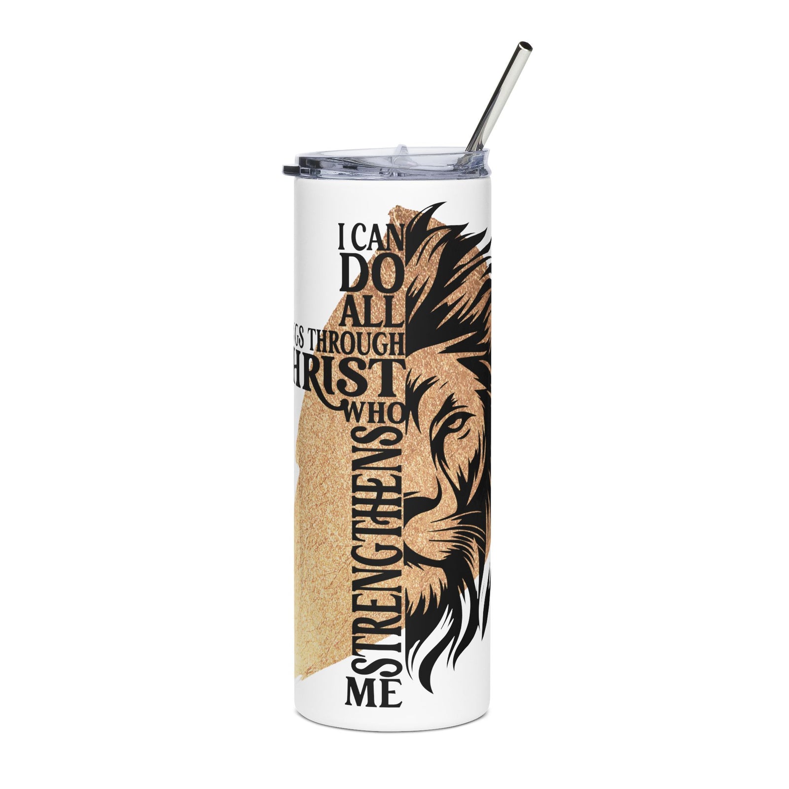All Things Through Christ 20oz Stainless Tumbler Insulated Christian Travel Cup - Sydney So Sweet