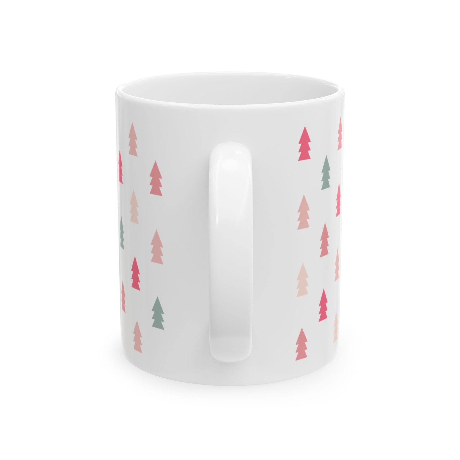Mini Christmas Trees Ceramic Mug Coffee Cup (11oz & 15oz)