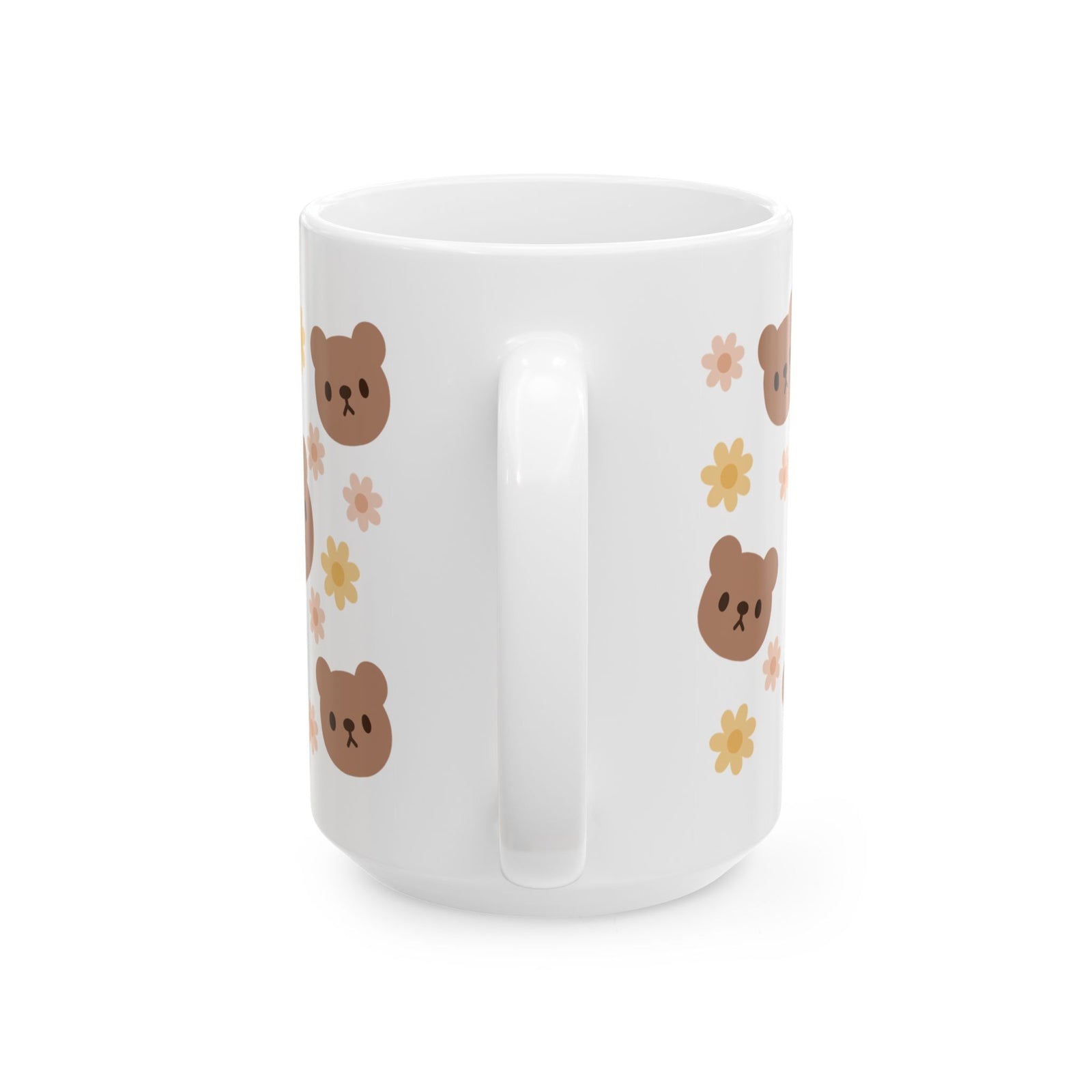 Teddy Bear Daisy Cute Ceramic Mug Coffee Cup (11oz & 15oz) - Sydney So Sweet