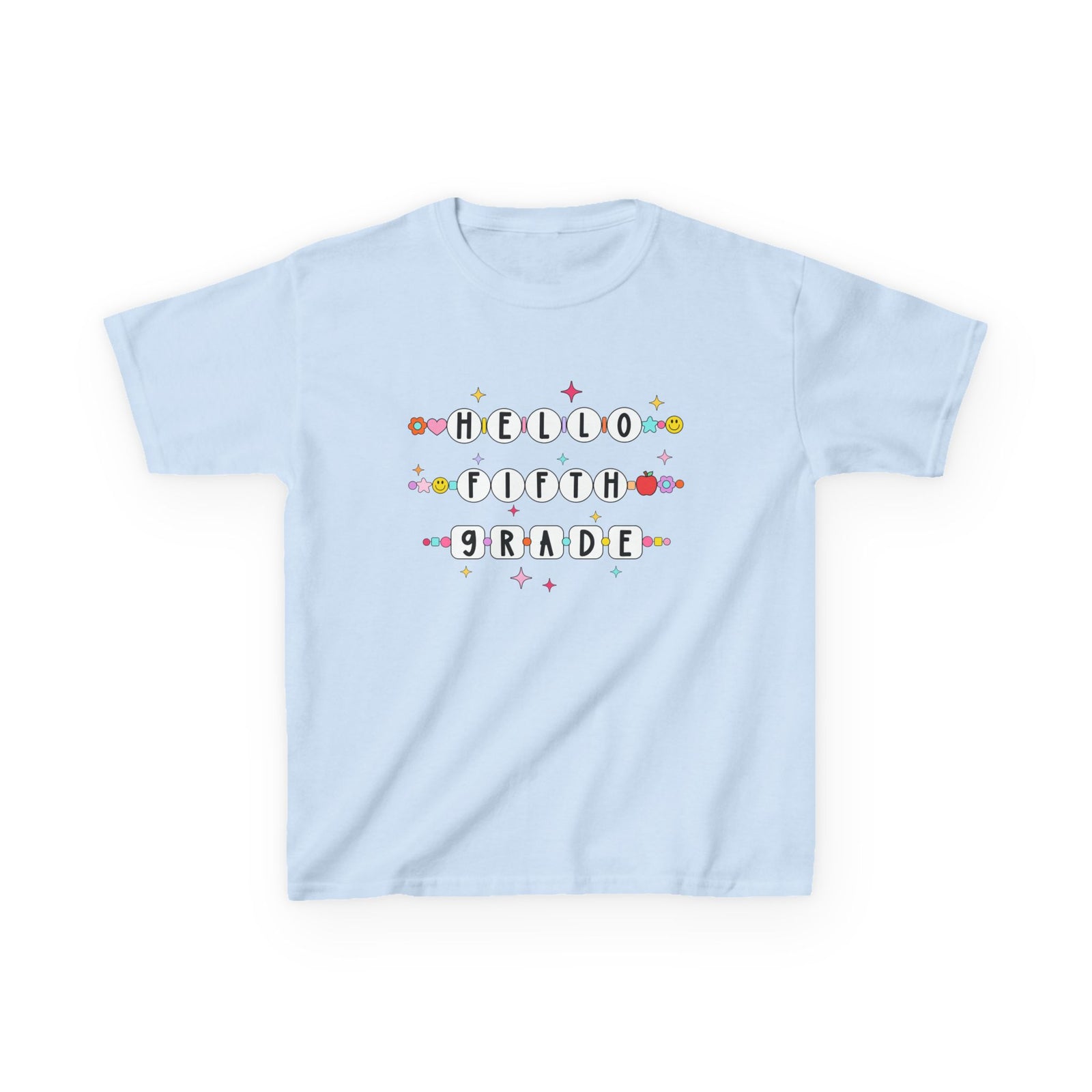 Friendship Bracelets Hello Fifth Grade Kids Tee Cute 5th Grade Back to School T-Shirt