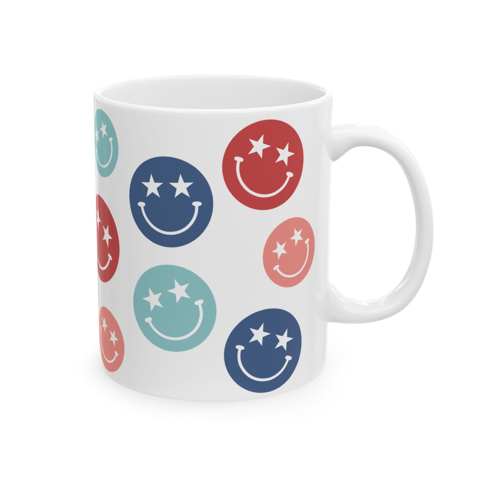 Star Smiley Cute Ceramic Mug Coffee Cup (11oz & 15oz)