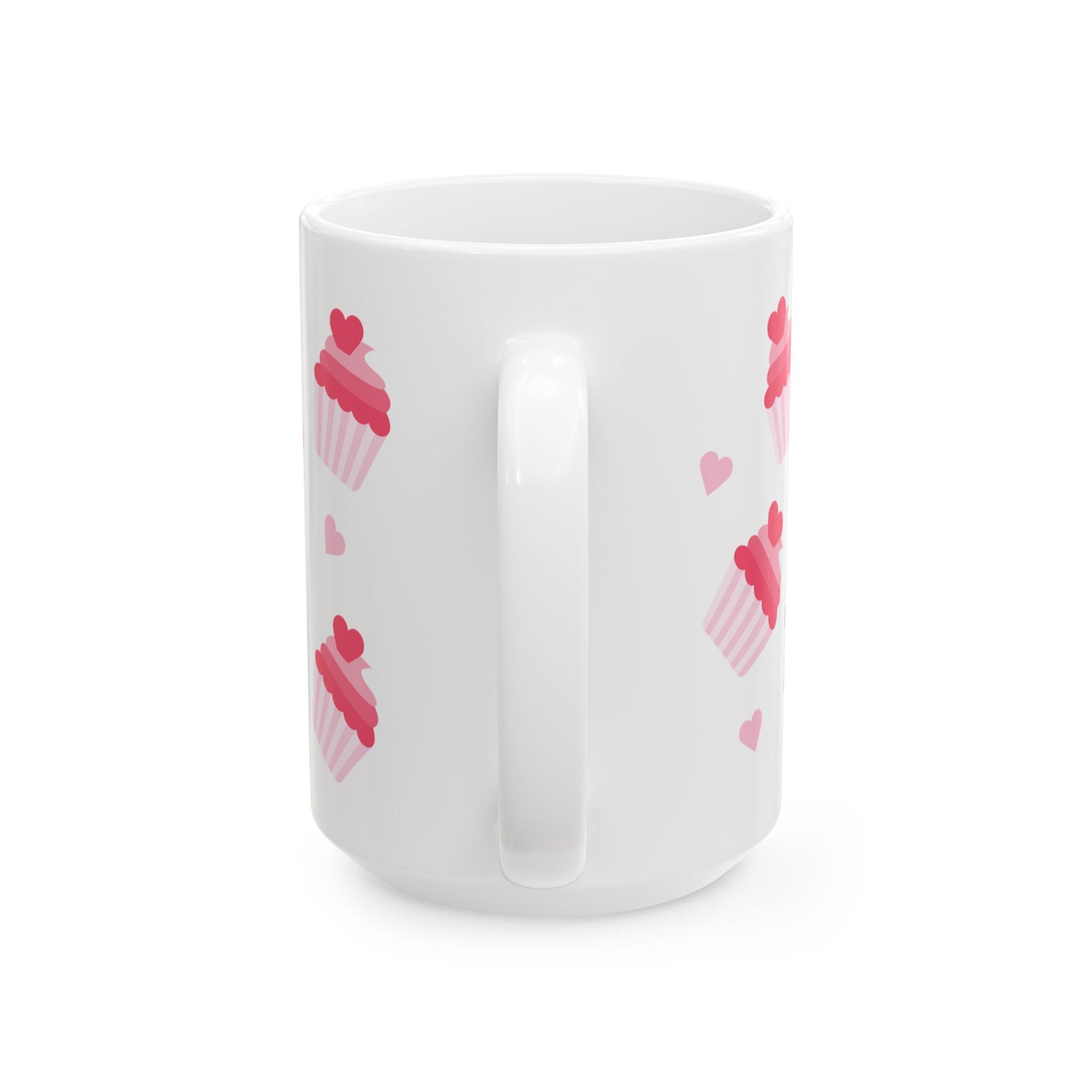 Cupcake Hearts Cute Ceramic Mug Coffee Cup (11oz & 15oz)