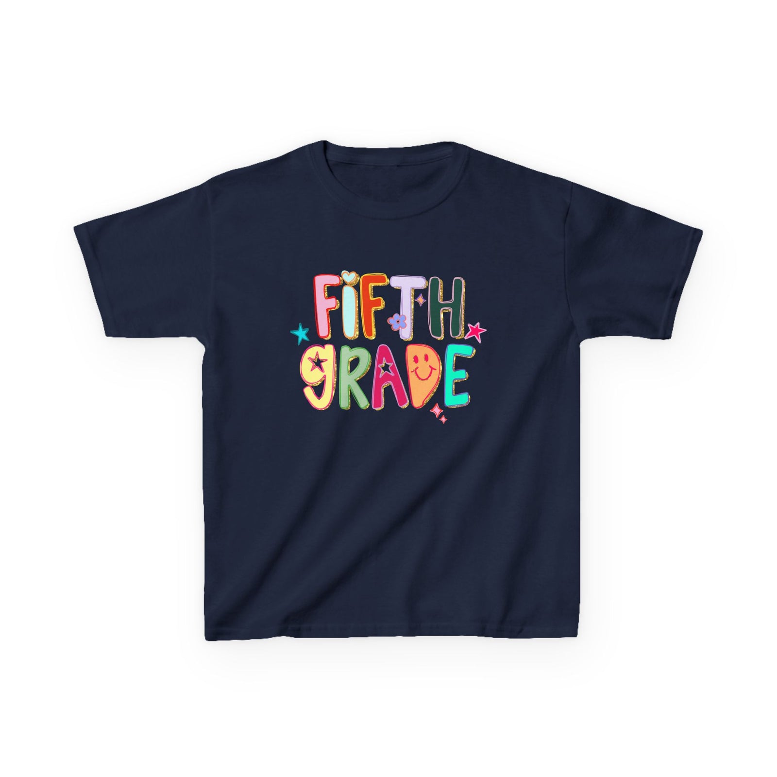 Fifth Grade Kids T-Shirt Cute & Colorful Back to School 5th Grade Tee